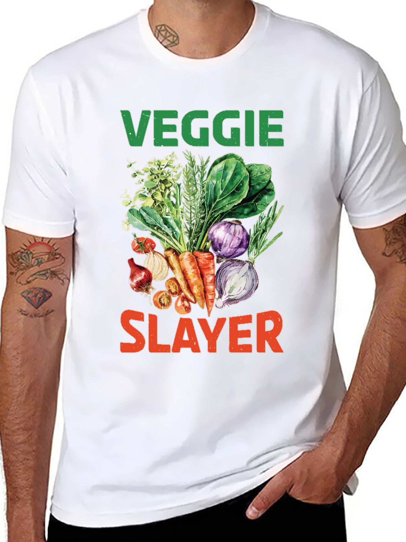 Veggie Slayer Graphic Tee - Vegan & Vegetarian Style