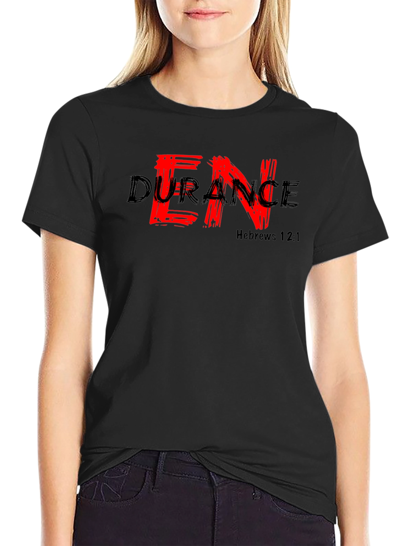 Endurance Hebrews 12:1 Graphic Tee