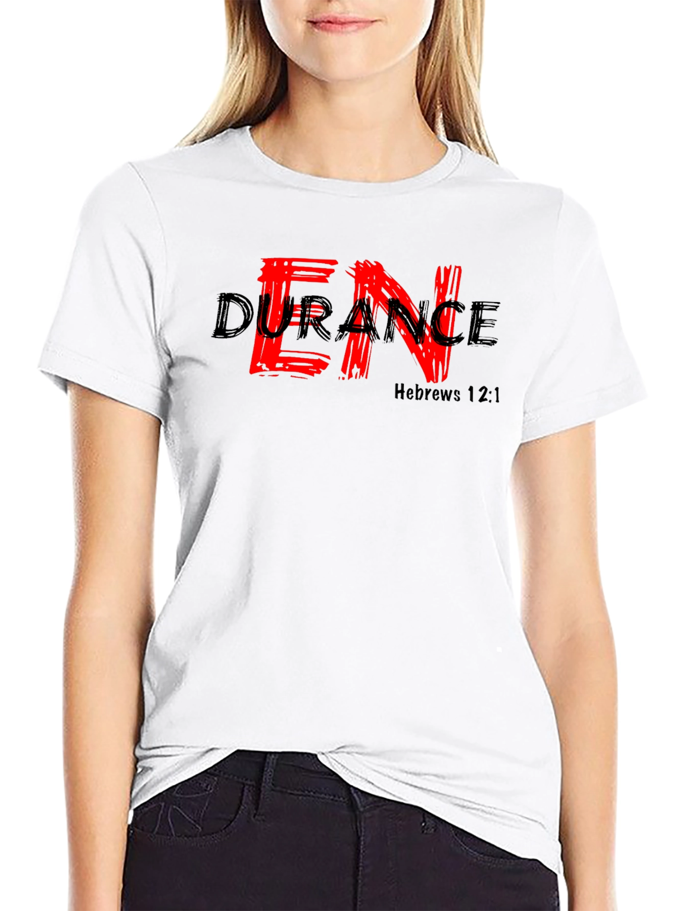 Endurance Hebrews 12:1 Graphic Tee