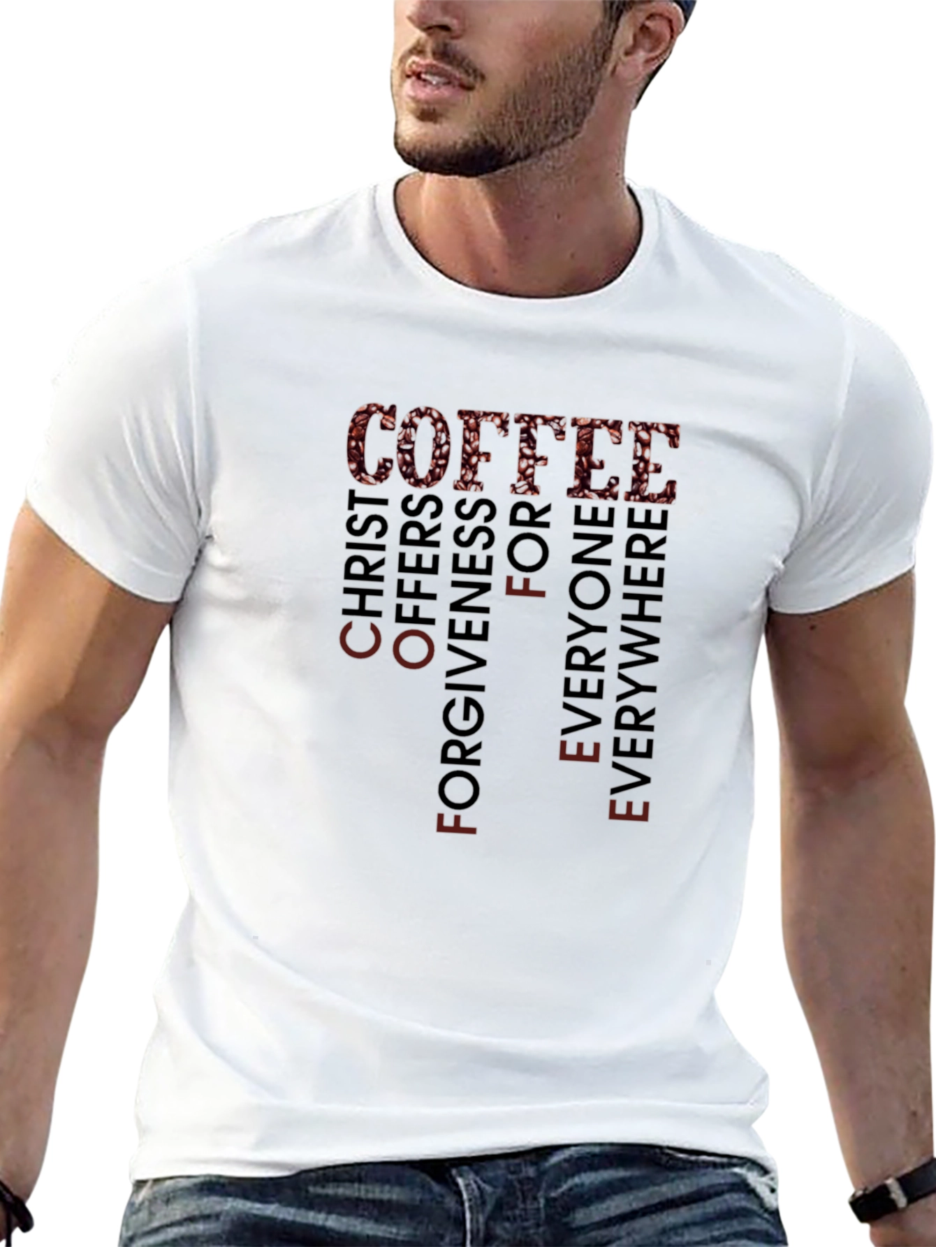 Coffee Christ Offers Forgiveness T-Shirt