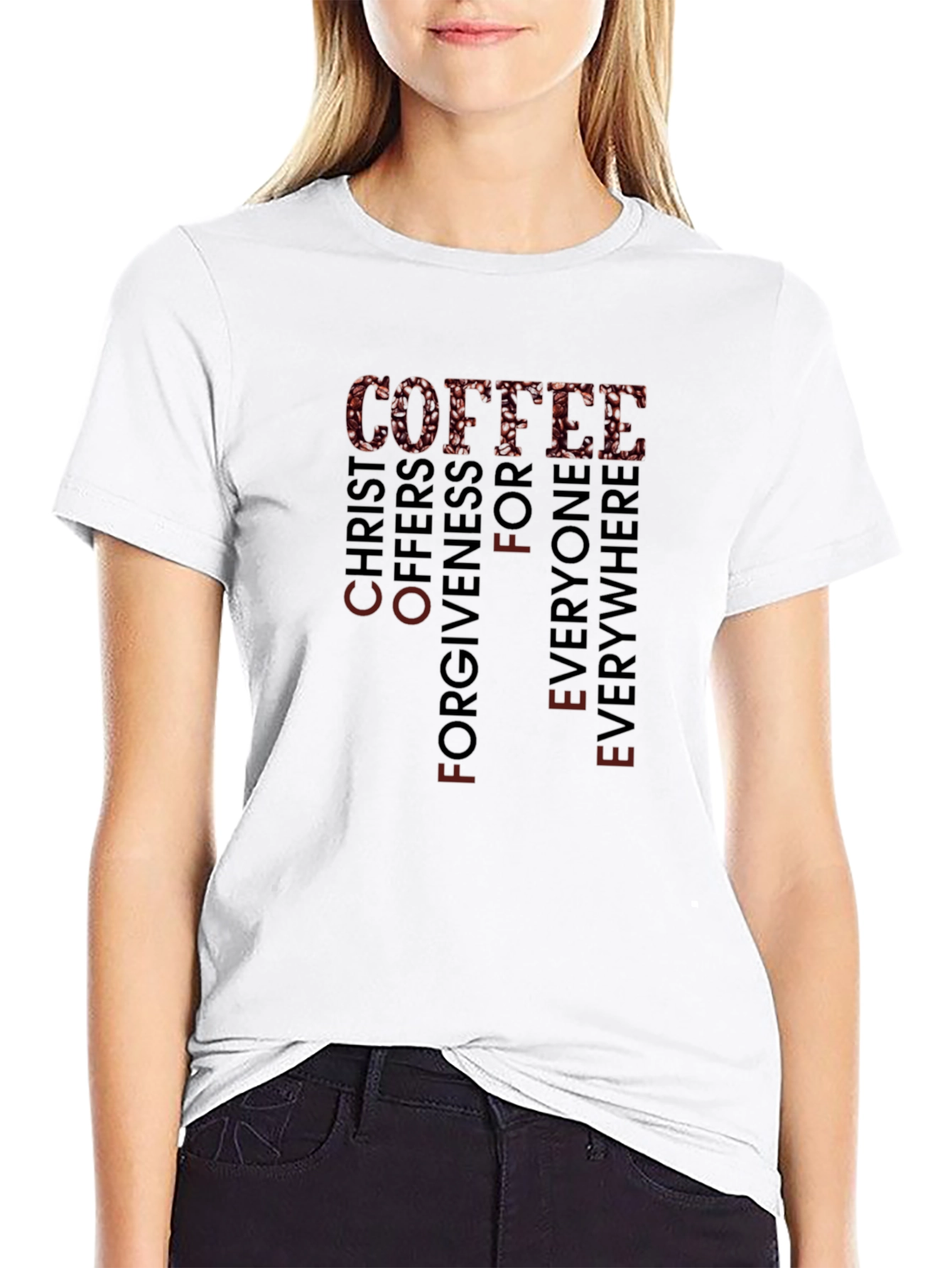Coffee Christ Offers Forgiveness T-Shirt