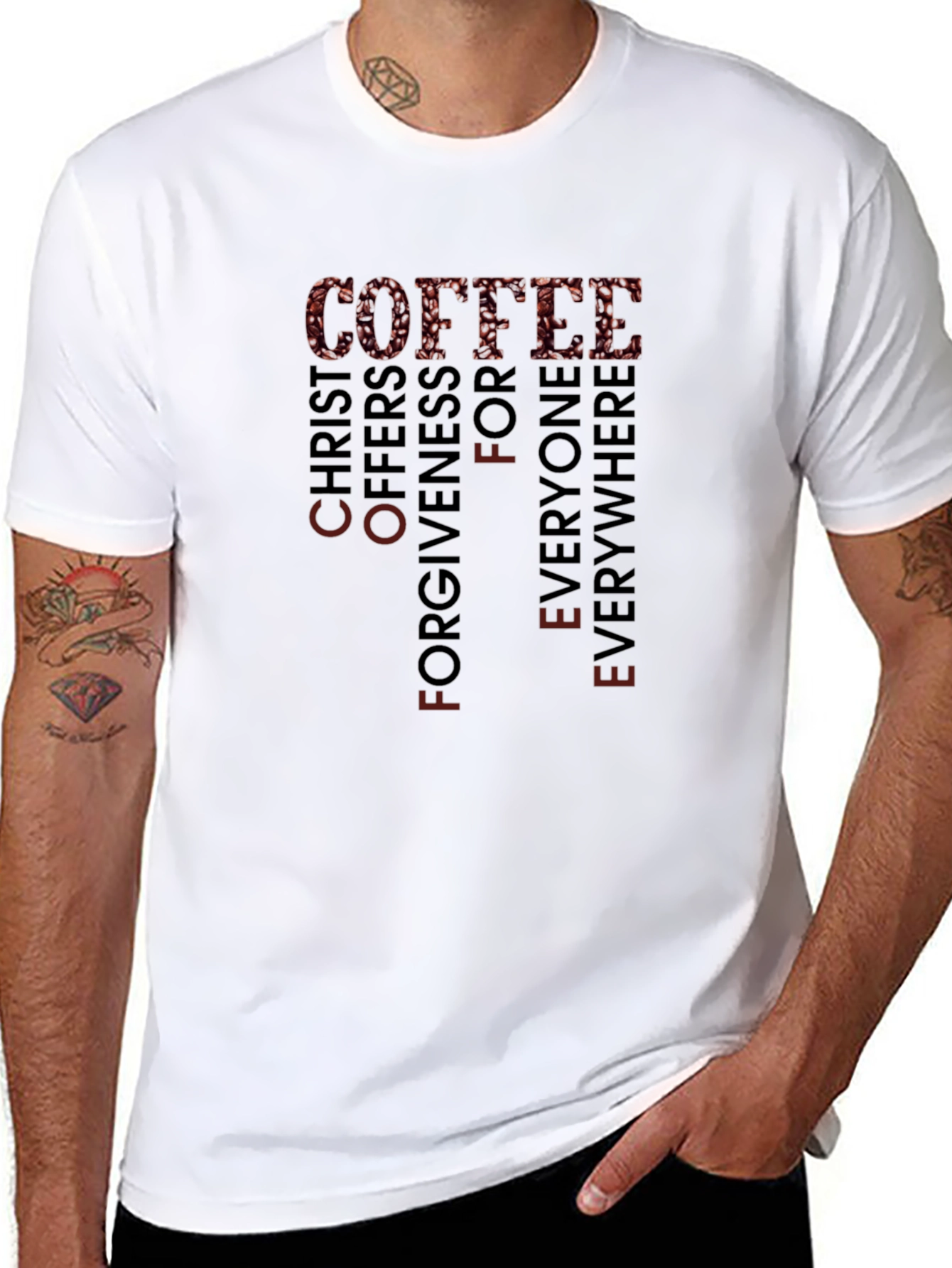 Coffee Christ Offers Forgiveness T-Shirt