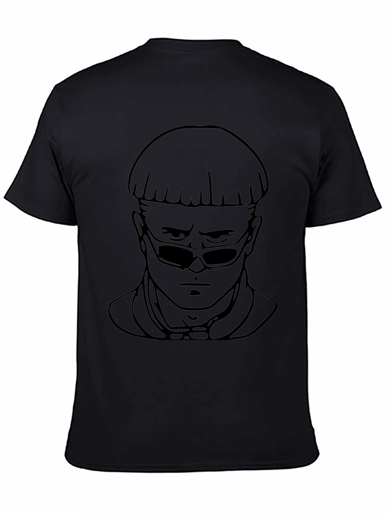 Cool Character Black Graphic Tee