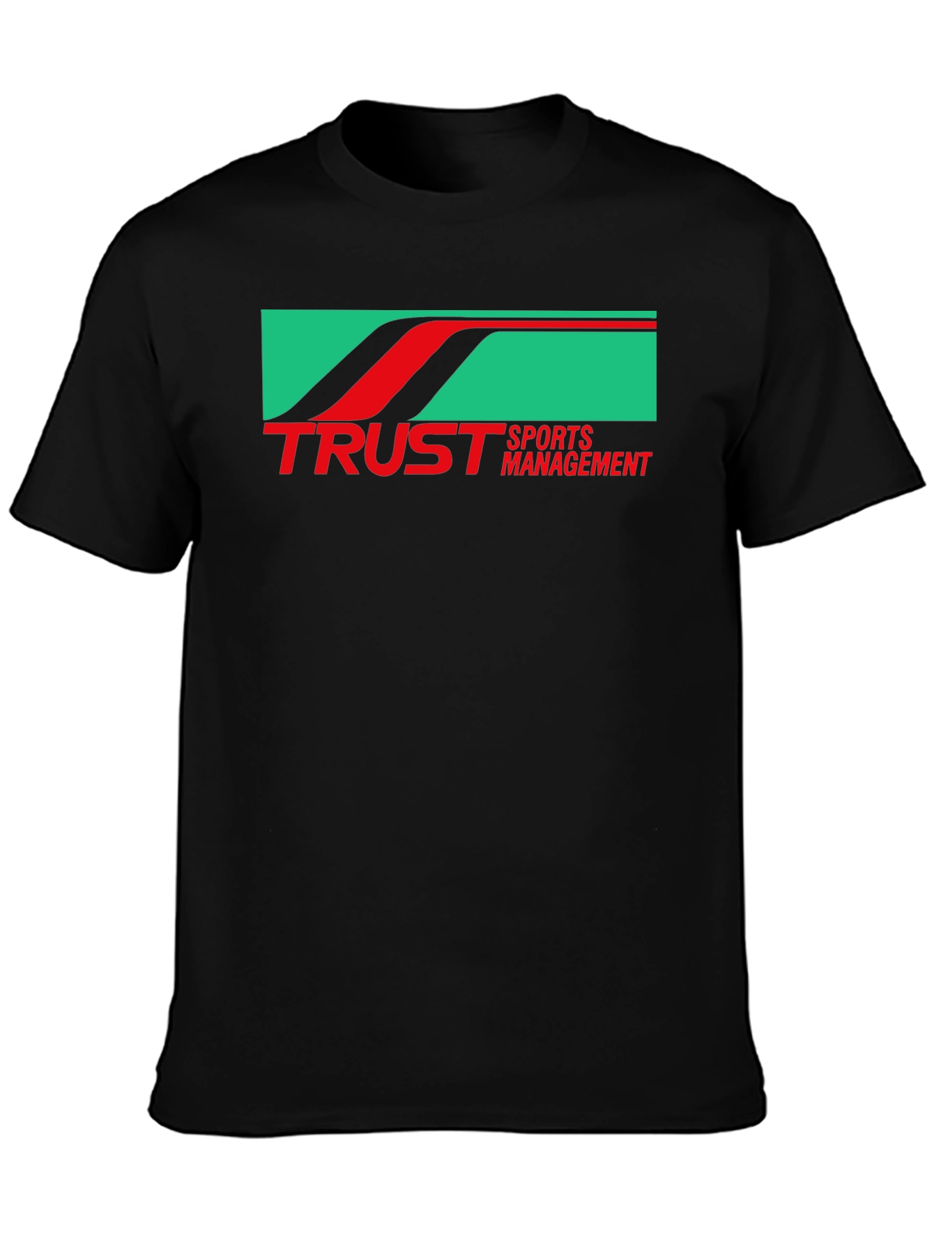 Trust Sports Management Black Graphic Tee