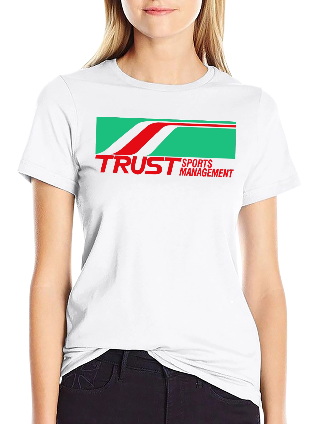 Trust Sports Management Black Graphic Tee