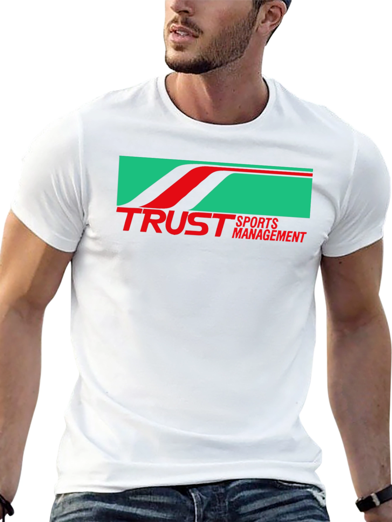 Trust Sports Management Black Graphic Tee