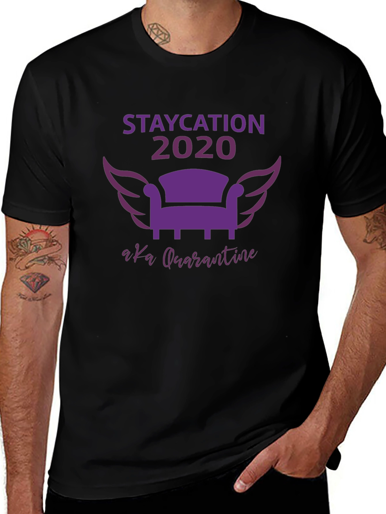 Staycation 2020 Quarantine Graphic Tee