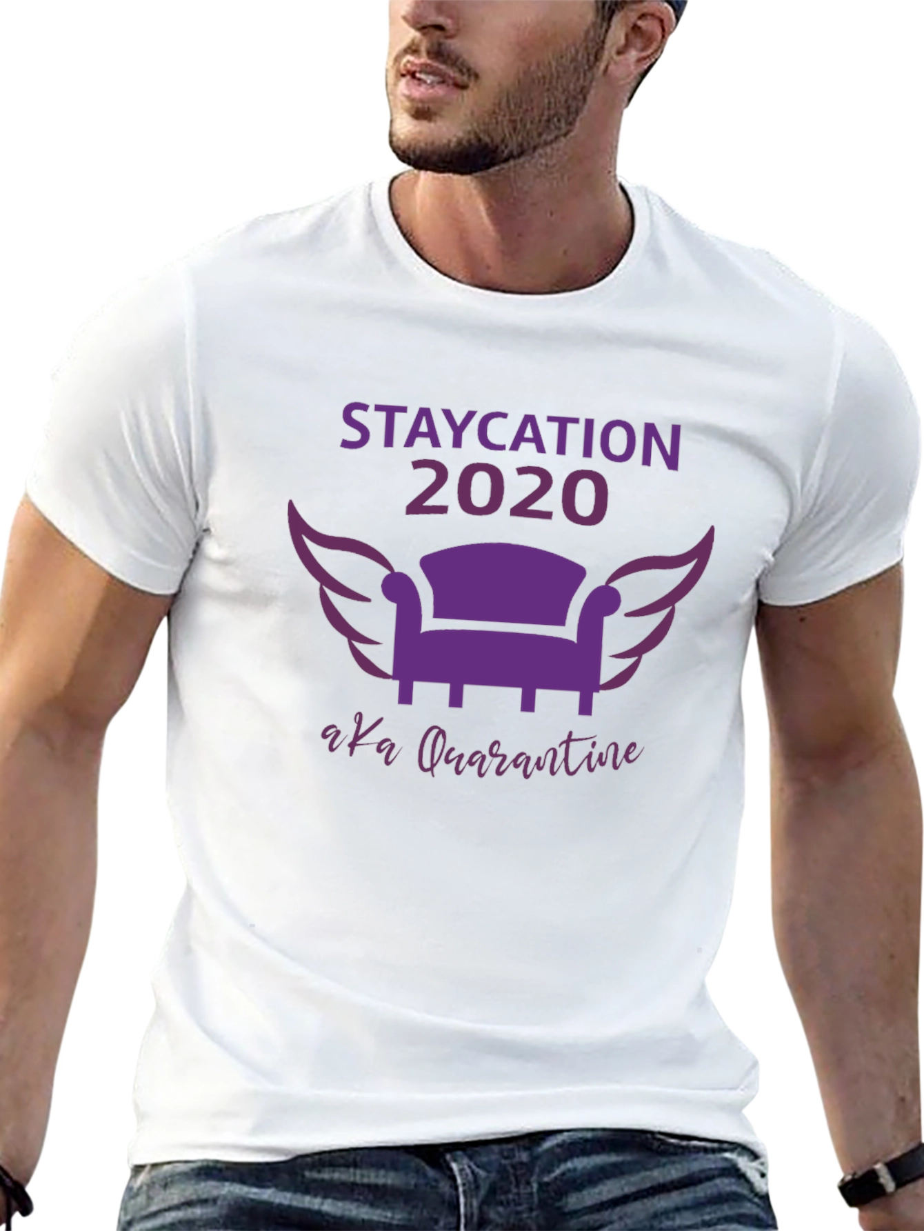 Staycation 2020 Quarantine Graphic Tee