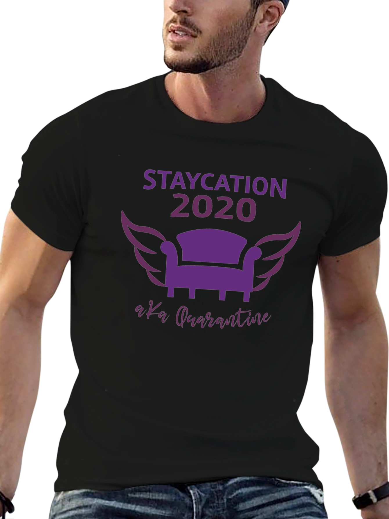 Staycation 2020 Quarantine Graphic Tee