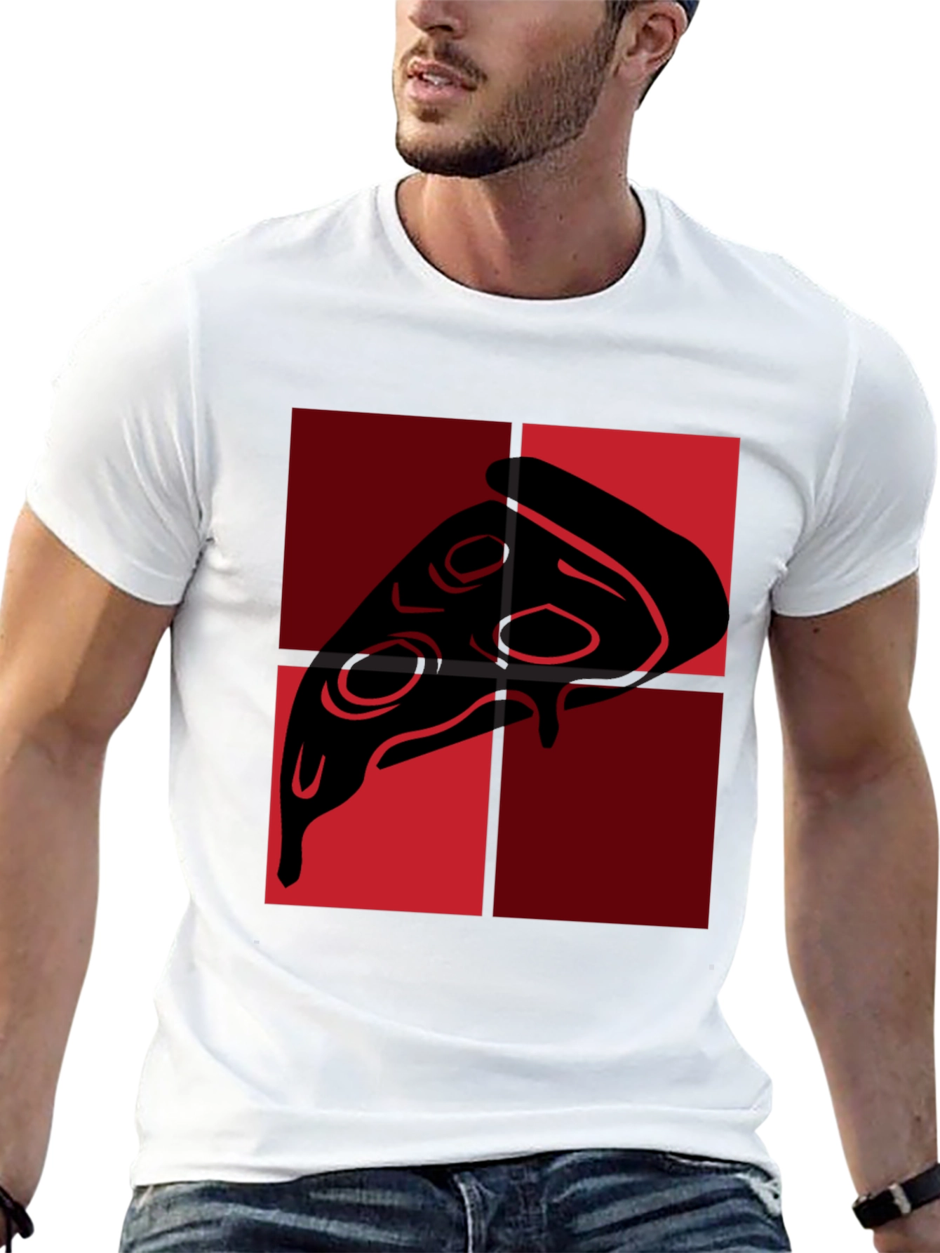 Pizza Slice Graphic Tee - Quirky Foodie Fashion