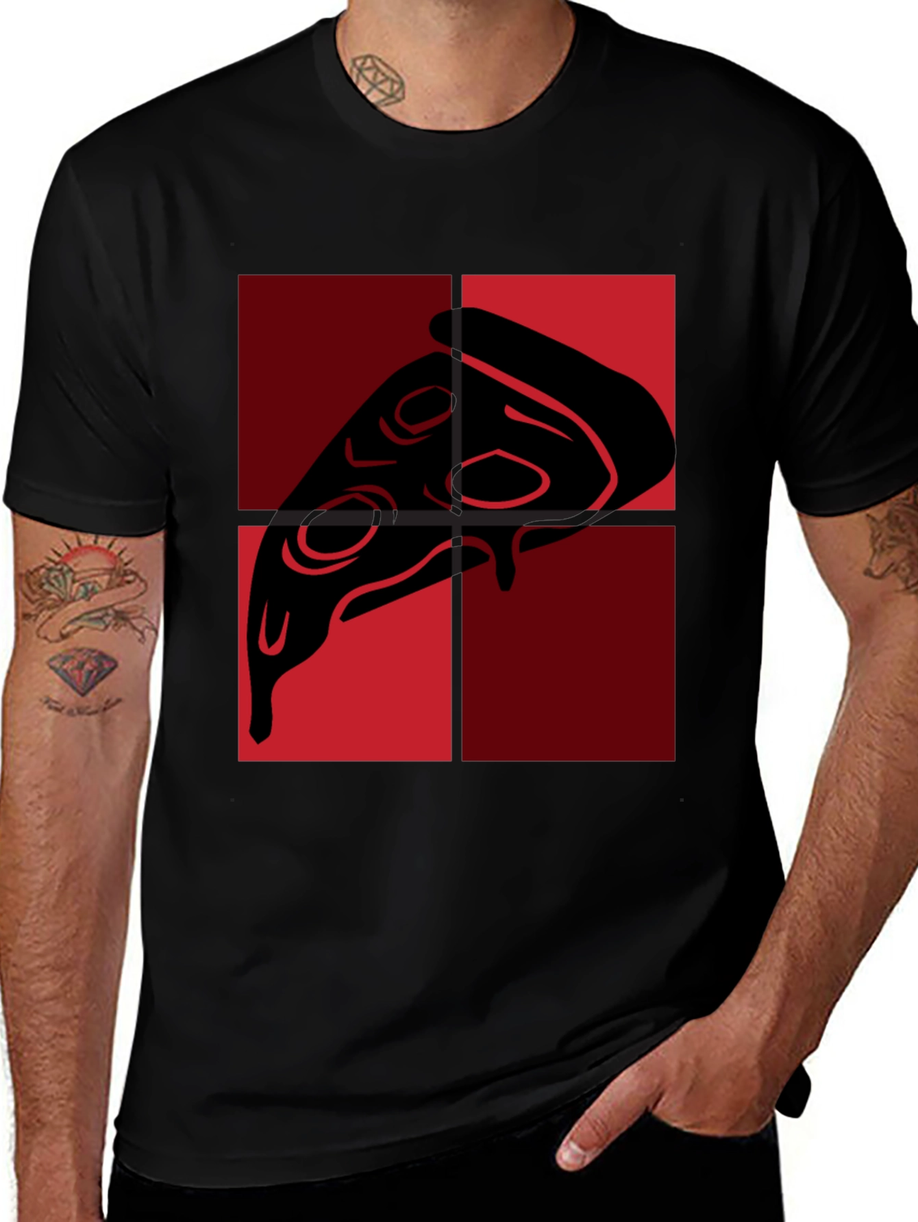 Pizza Slice Graphic Tee - Quirky Foodie Fashion