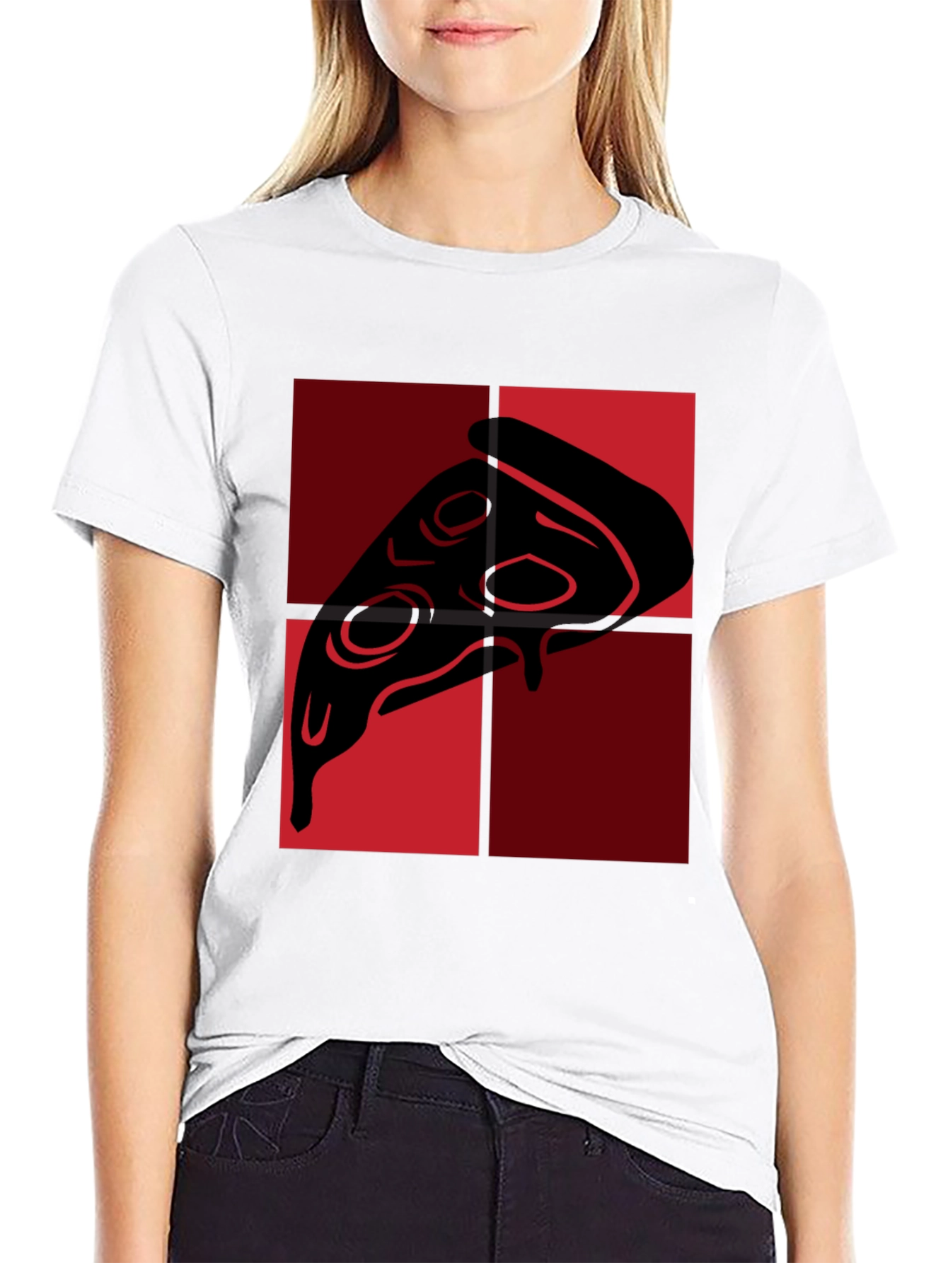 Pizza Slice Graphic Tee - Quirky Foodie Fashion