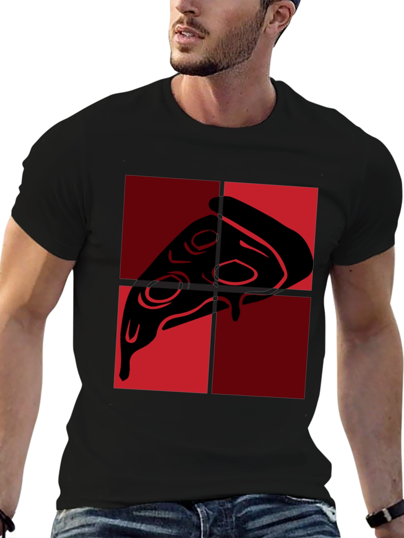 Pizza Slice Graphic Tee - Quirky Foodie Fashion