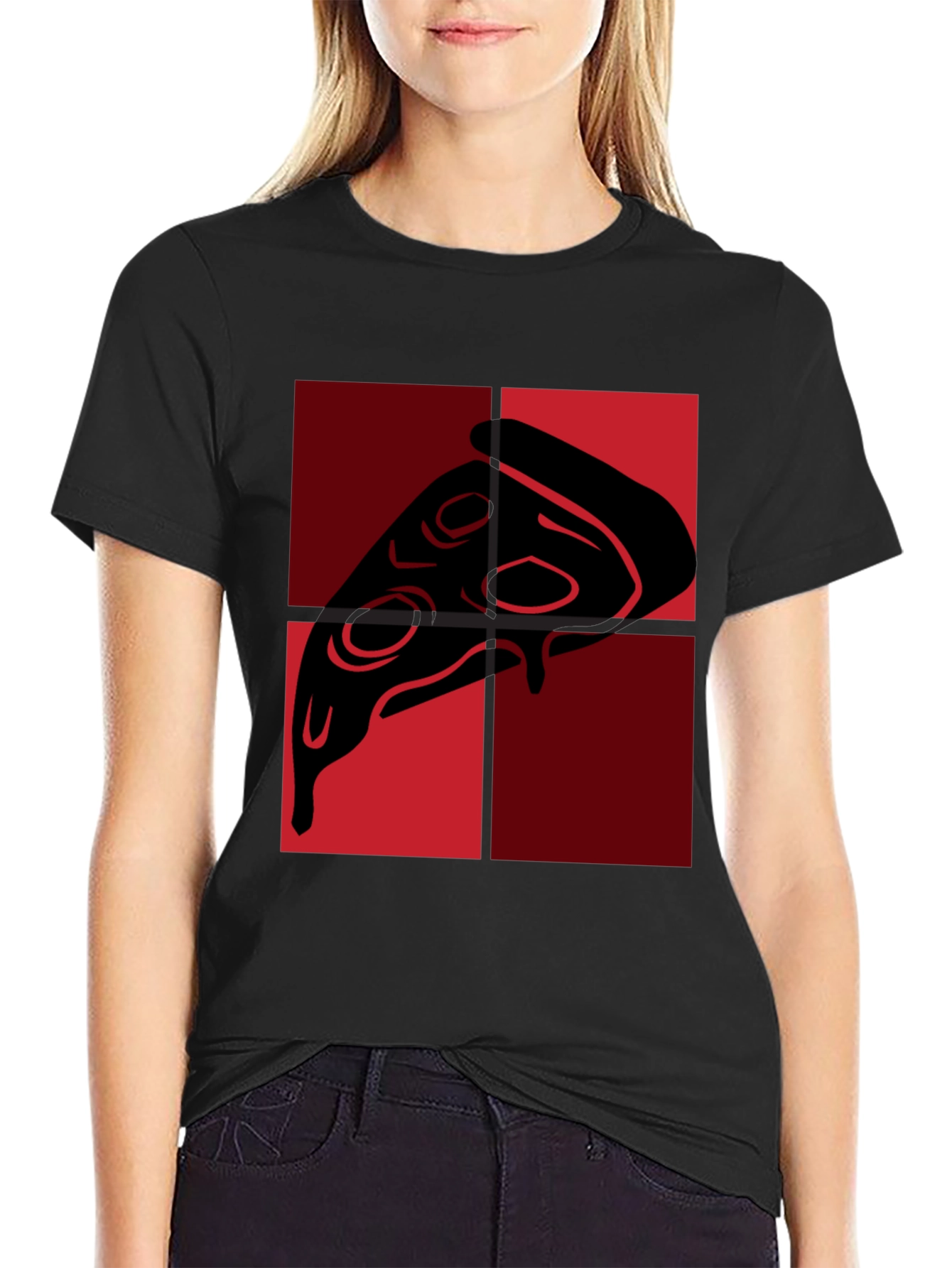 Pizza Slice Graphic Tee - Quirky Foodie Fashion