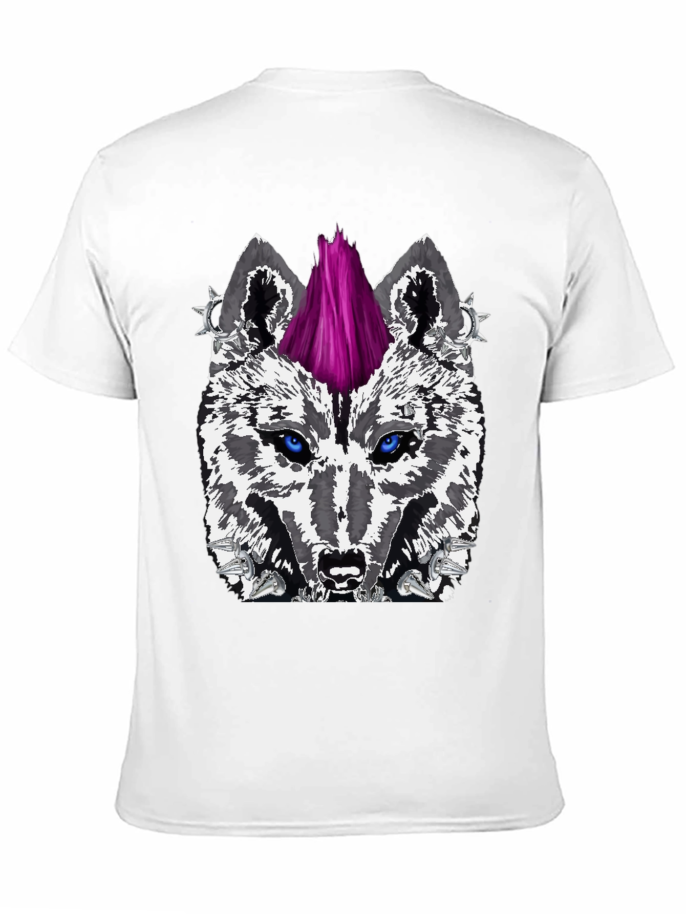 Wolf Punk Graphic T-Shirt - Edgy Streetwear