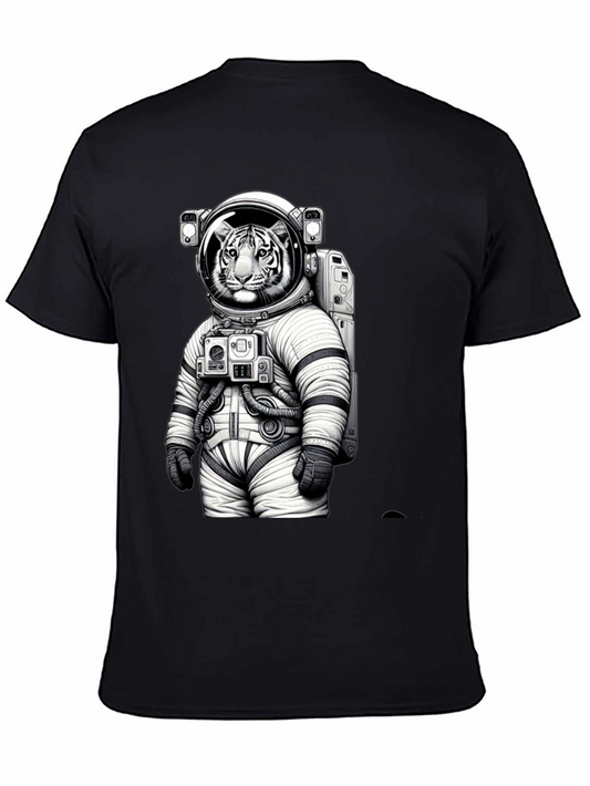 Tiger Astronaut Graphic T-Shirt - Space Cat Tee