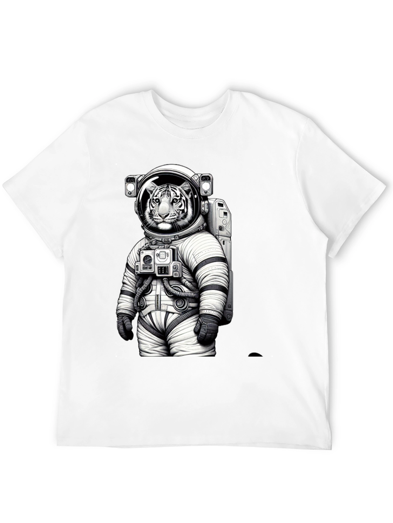 Tiger Astronaut Graphic T-Shirt - Space Cat Tee