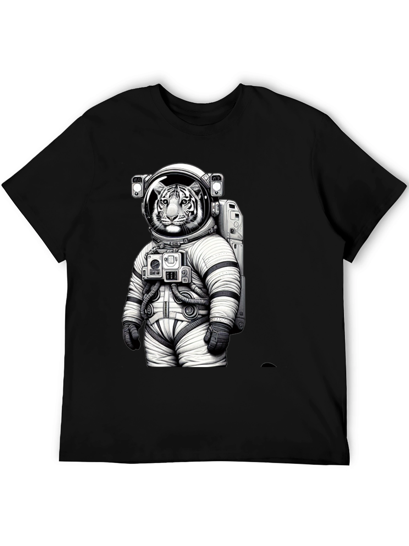Tiger Astronaut Graphic T-Shirt - Space Cat Tee