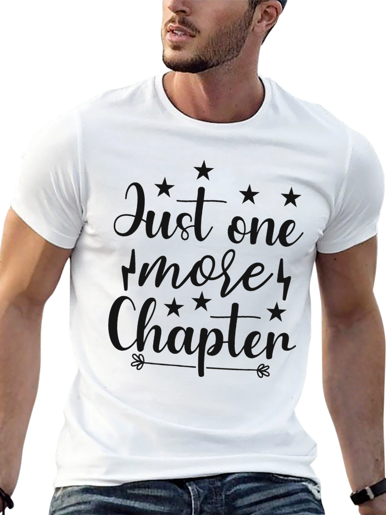 Stylish Black Graphic Print Tee