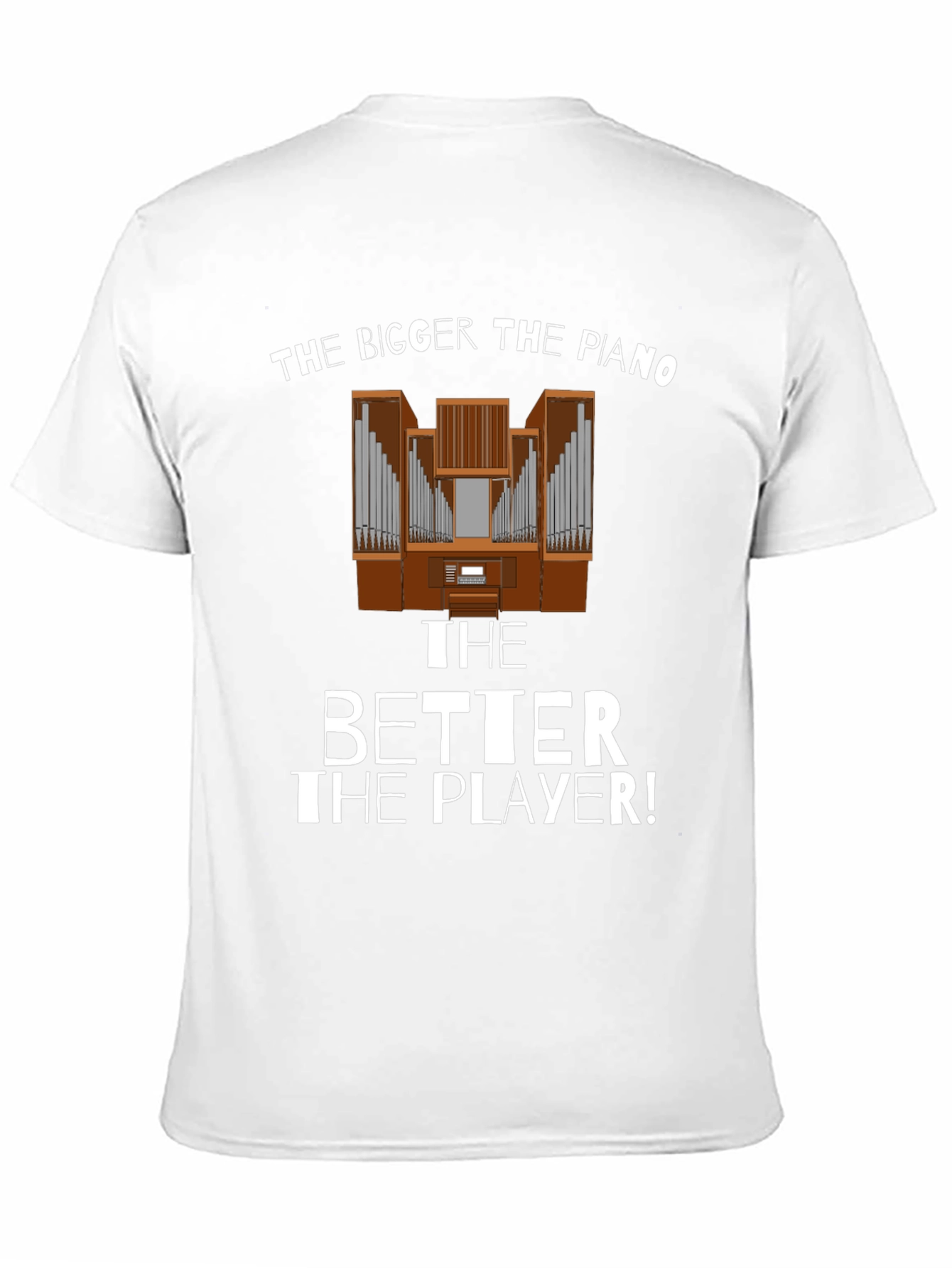 Funny Bigger Piano Better Player Black T-Shirt