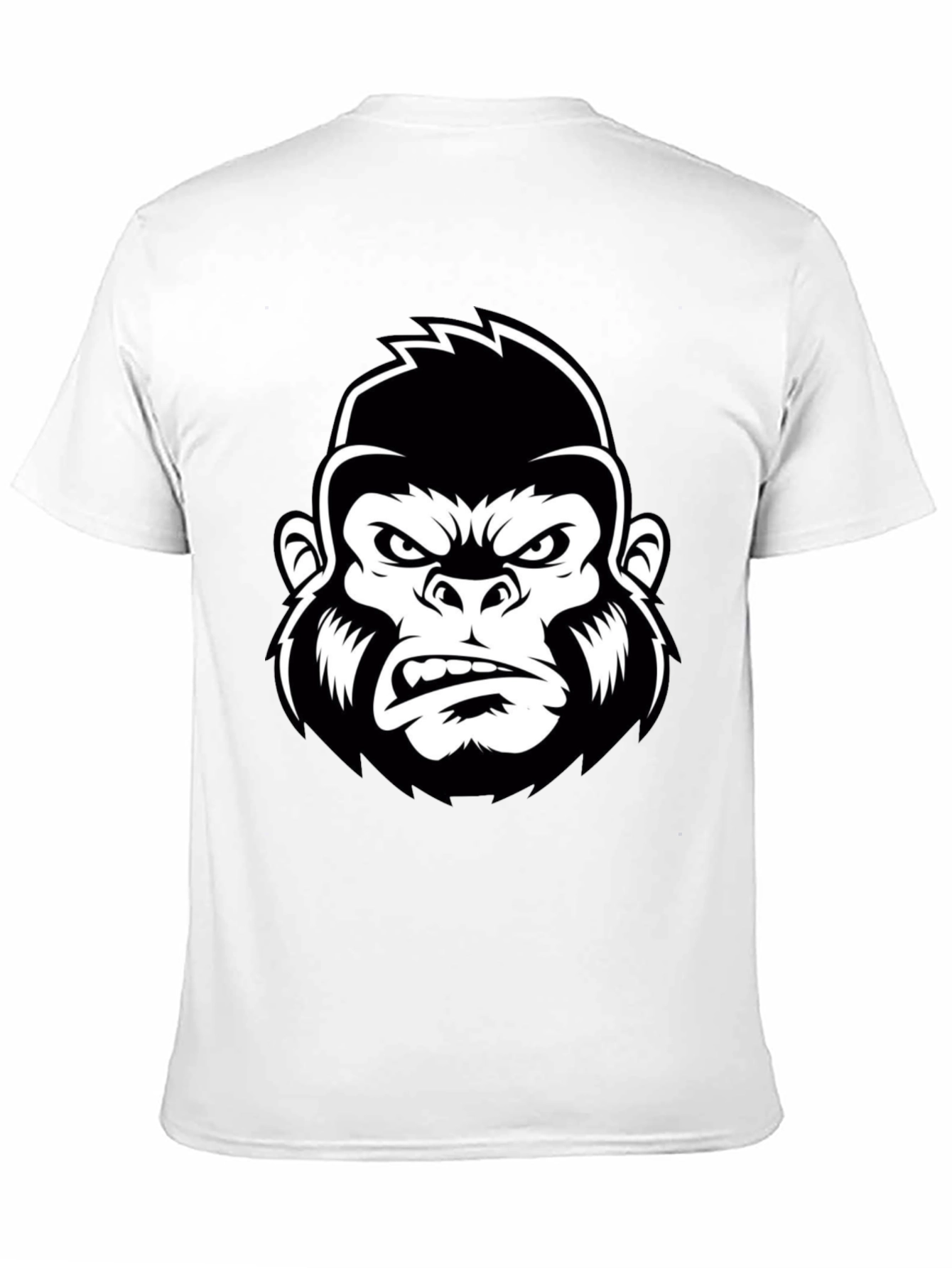 Mens Black Gorilla Graphic Tee