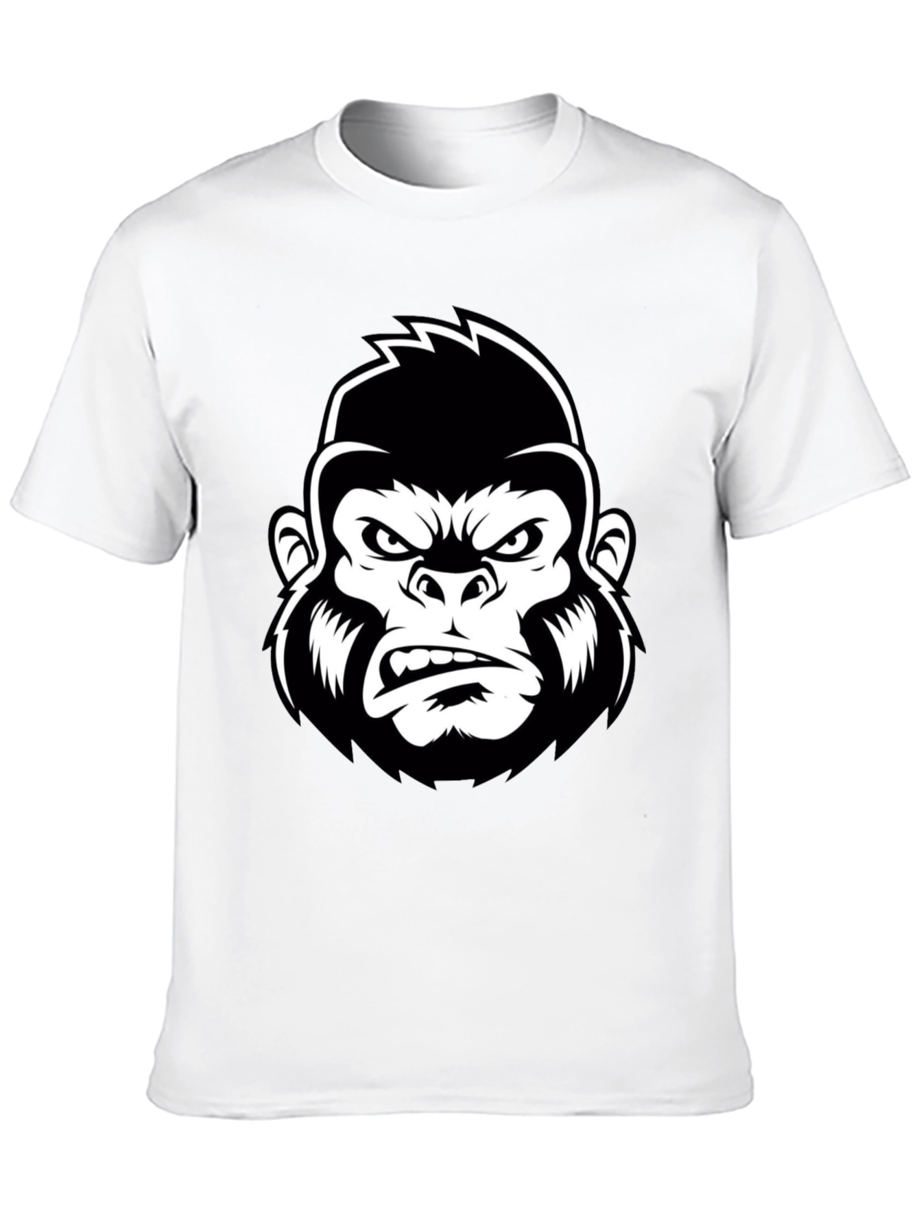 Mens Black Gorilla Graphic Tee