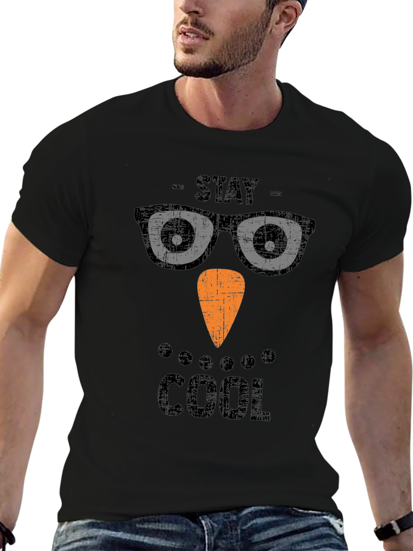 Stay Cool Snowman T-Shirt - Holiday Graphic Tee