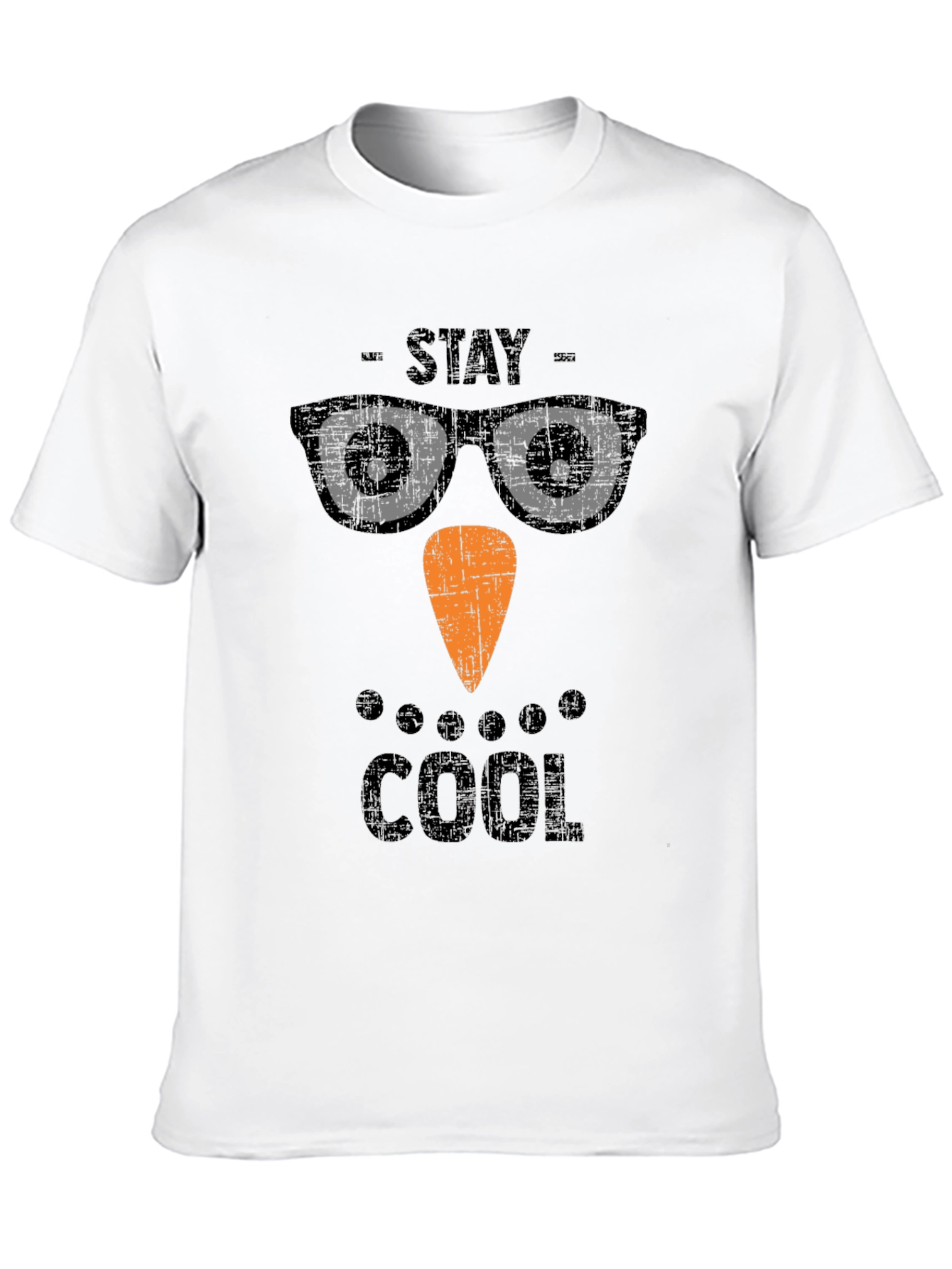 Stay Cool Snowman T-Shirt - Holiday Graphic Tee