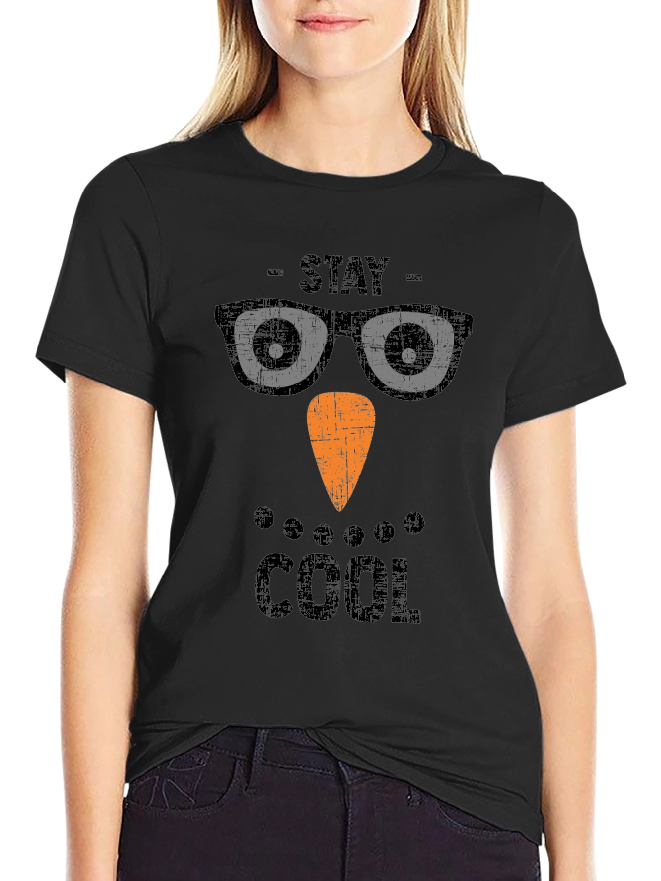 Stay Cool Snowman T-Shirt - Holiday Graphic Tee