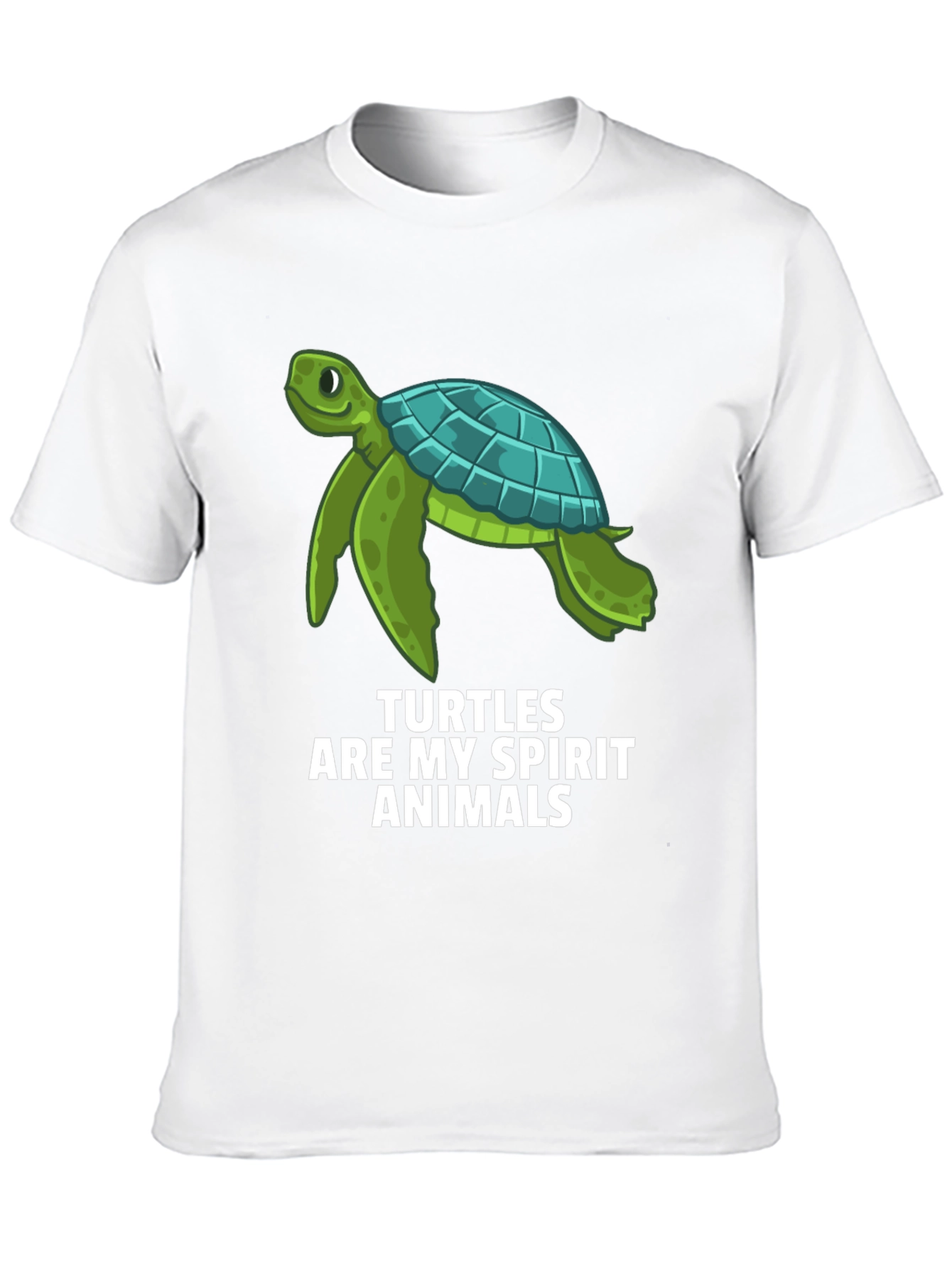 Turtle Spirit Animal Graphic Tee - Black