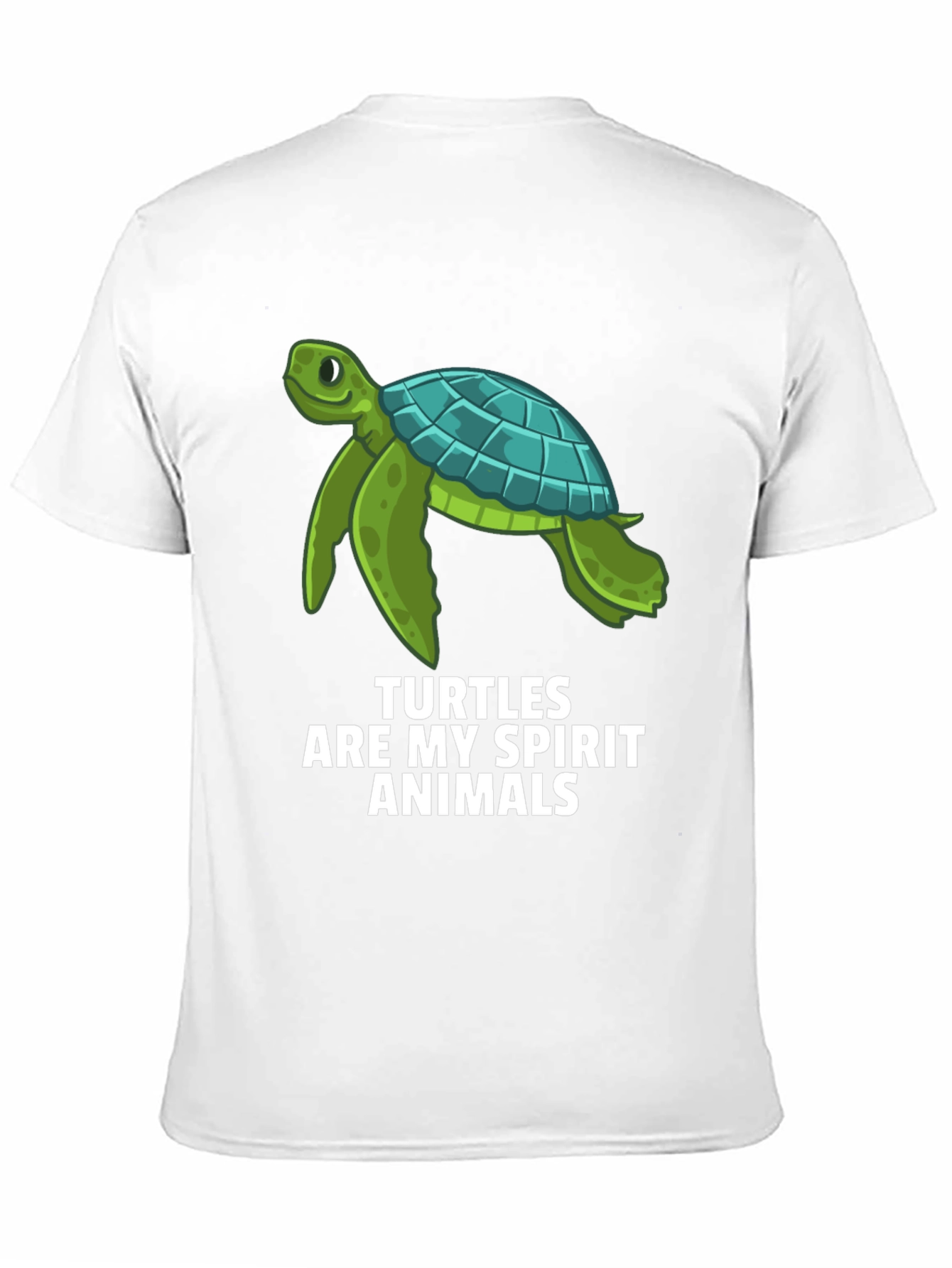 Turtle Spirit Animal Graphic Tee - Black