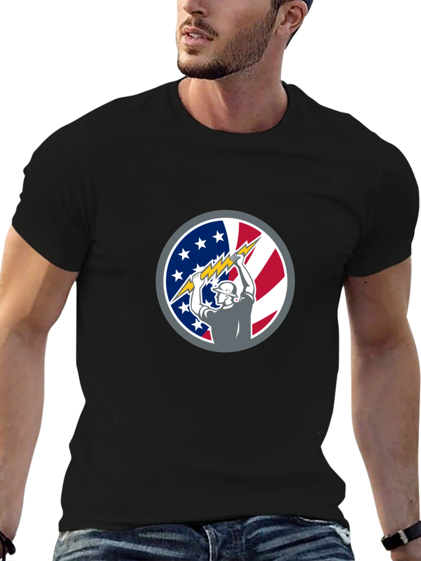 American Electrician Patriotic Tee