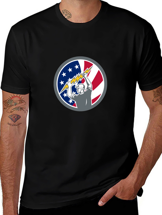 American Electrician Patriotic Tee