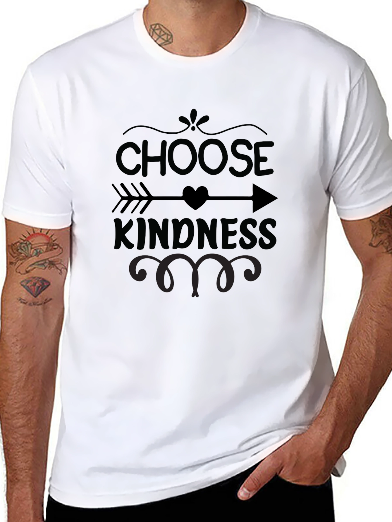 Choose Kindness T-Shirt - Heart & Arrow Design