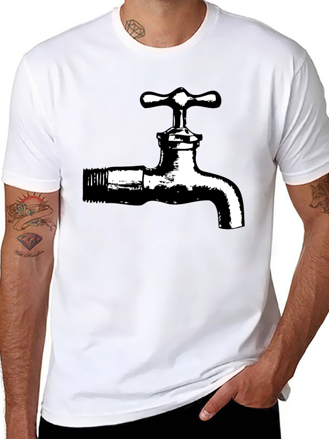 Faucet Graphic Tee - Cool & Casual