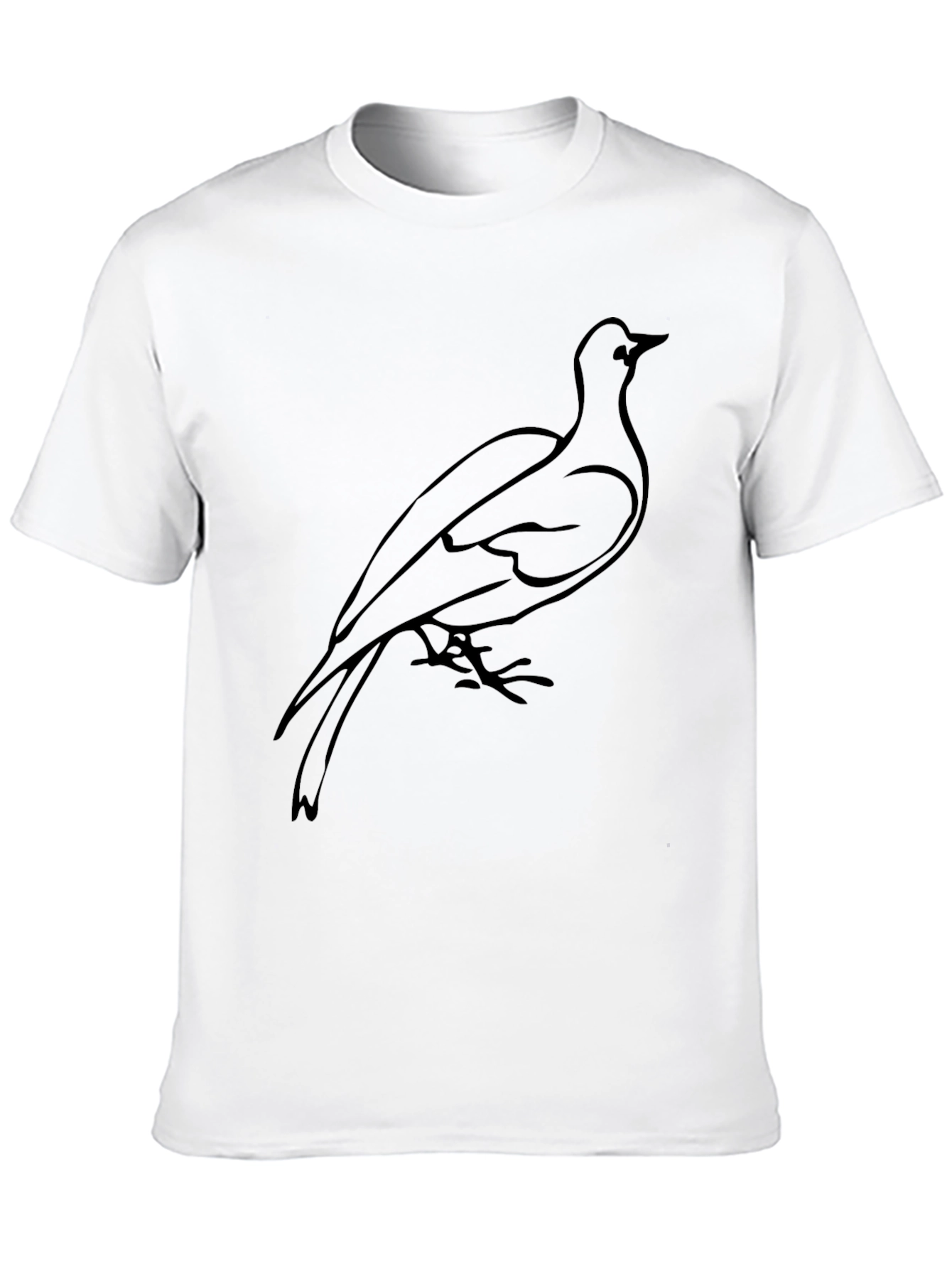 Black Bird Graphic Tee - Mens Casual Comfort