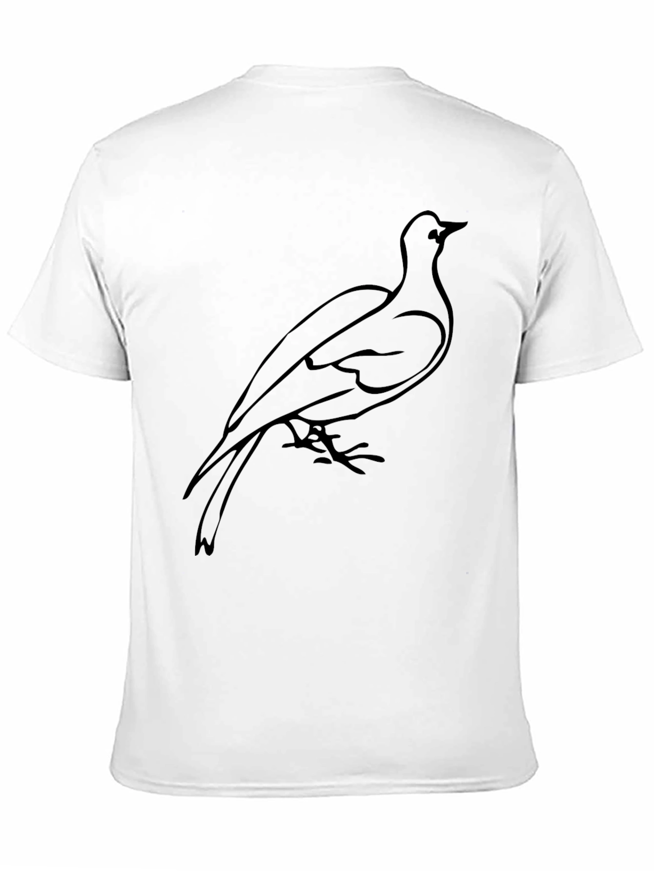 Black Bird Graphic Tee - Mens Casual Comfort