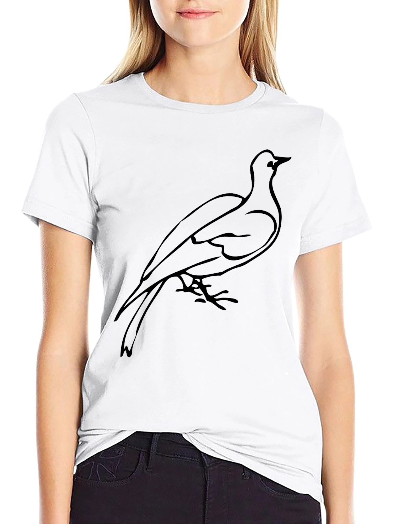 Black Bird Graphic Tee - Mens Casual Comfort