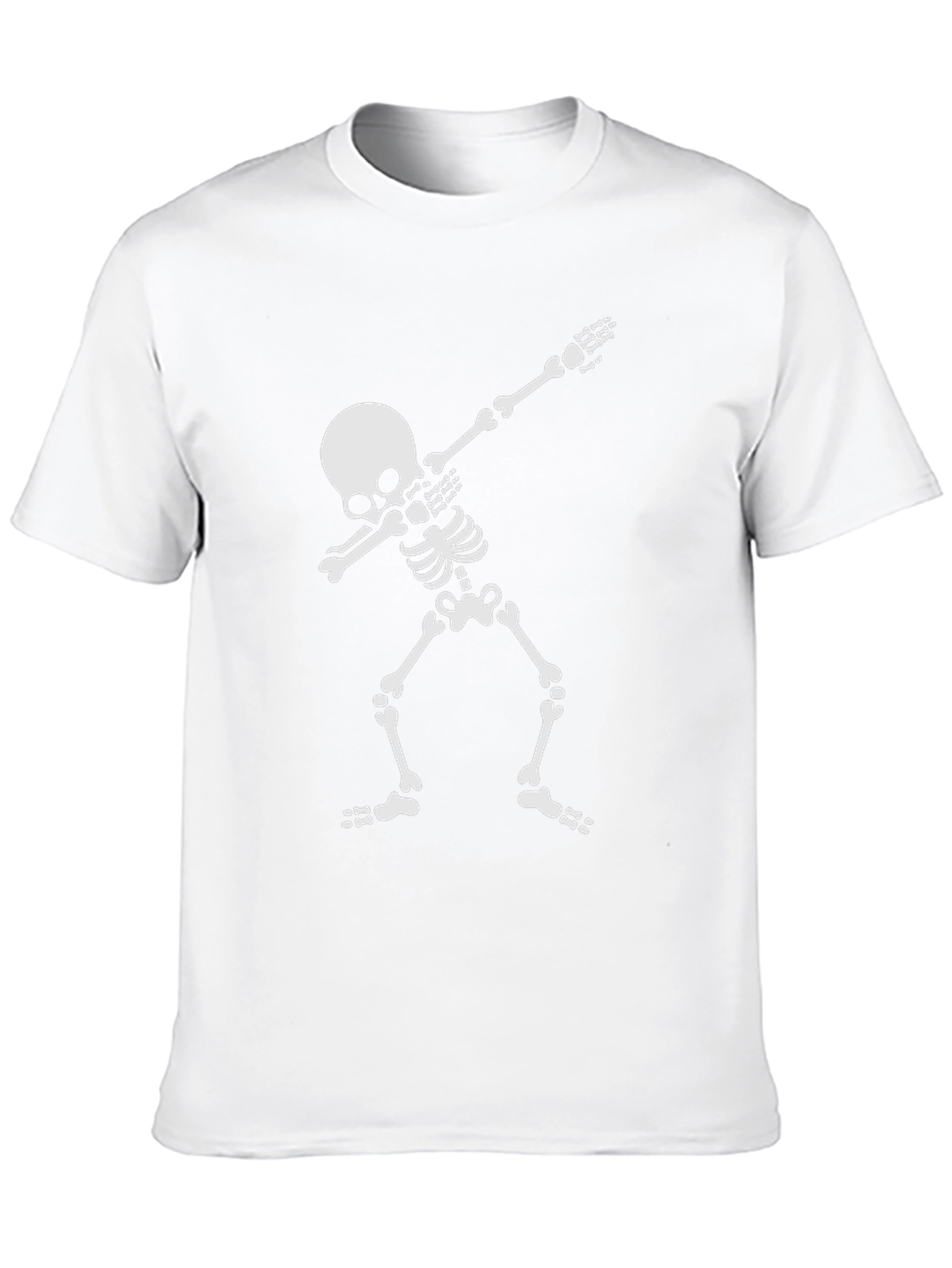 Dabbing Skeleton Graphic Tee - Mens Black Cotton T-Shirt