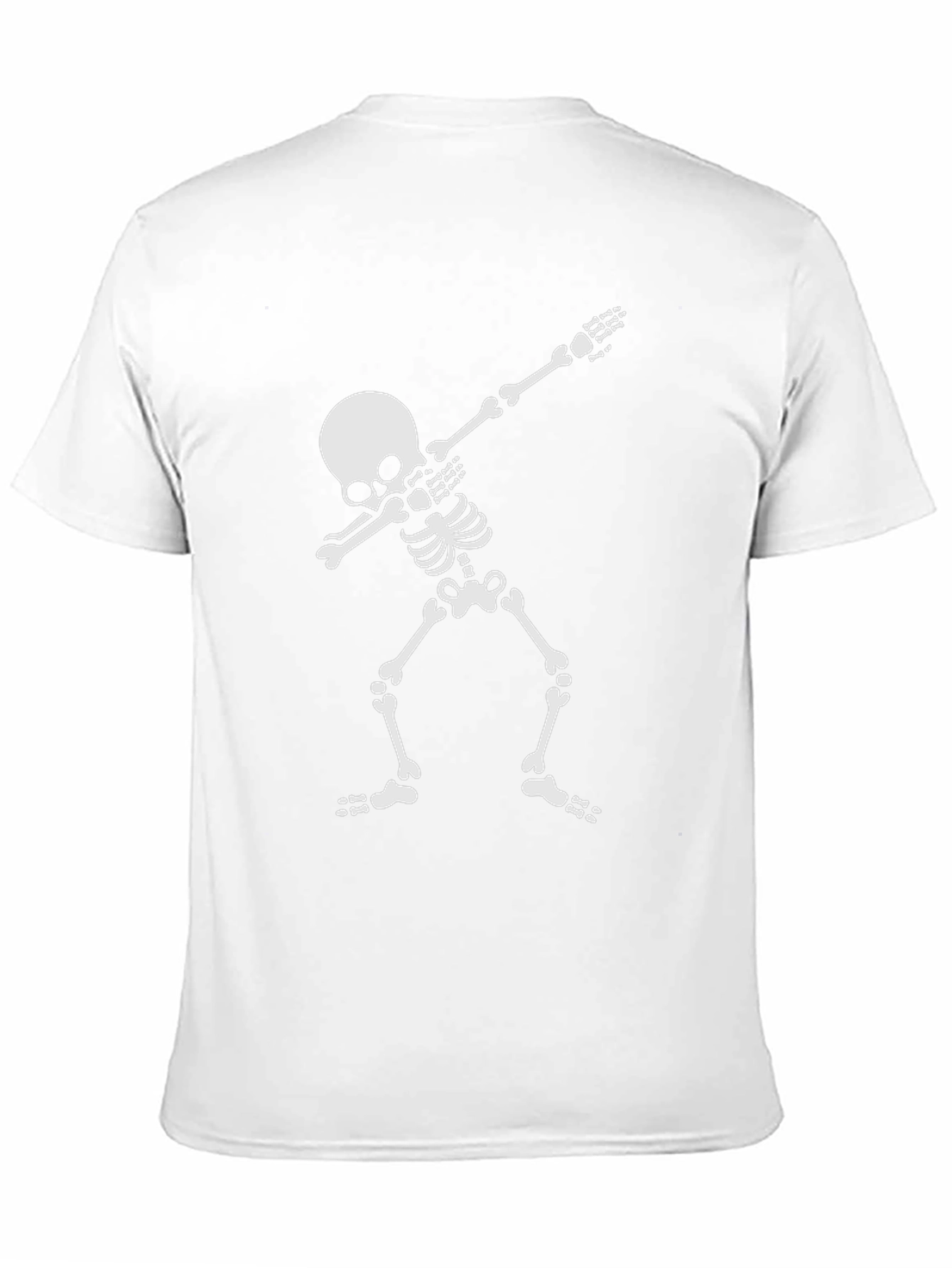 Dabbing Skeleton Graphic Tee - Mens Black Cotton T-Shirt