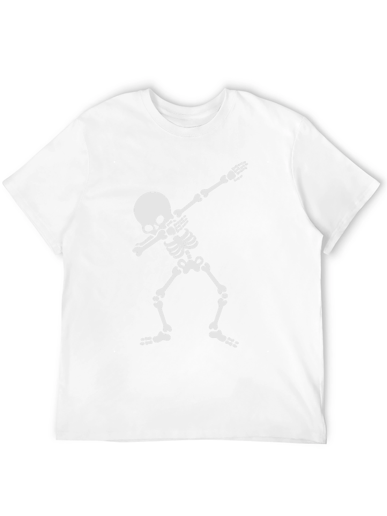 Dabbing Skeleton Graphic Tee - Mens Black Cotton T-Shirt