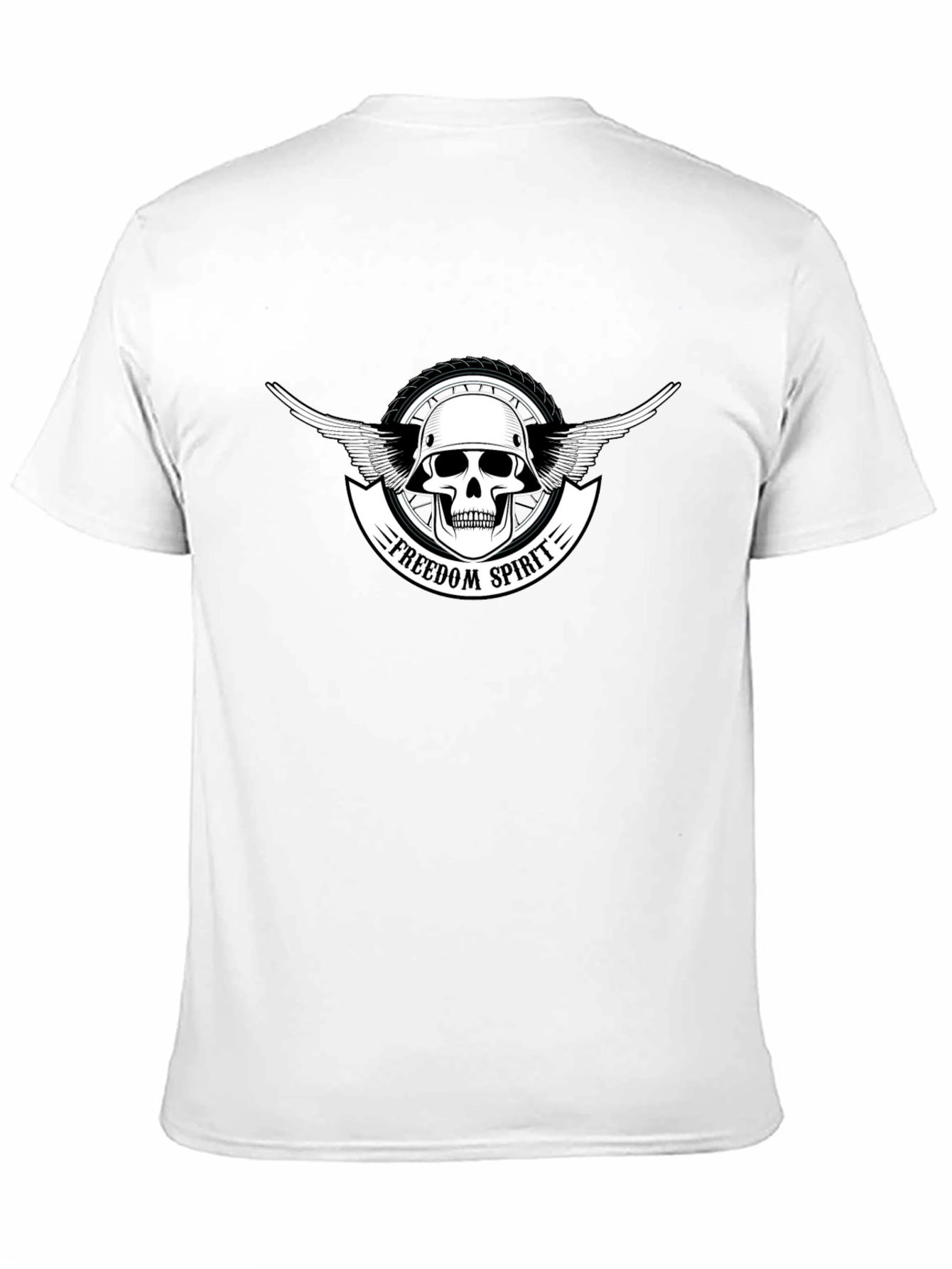 Freedom Spirit Skull Graphic T-Shirt