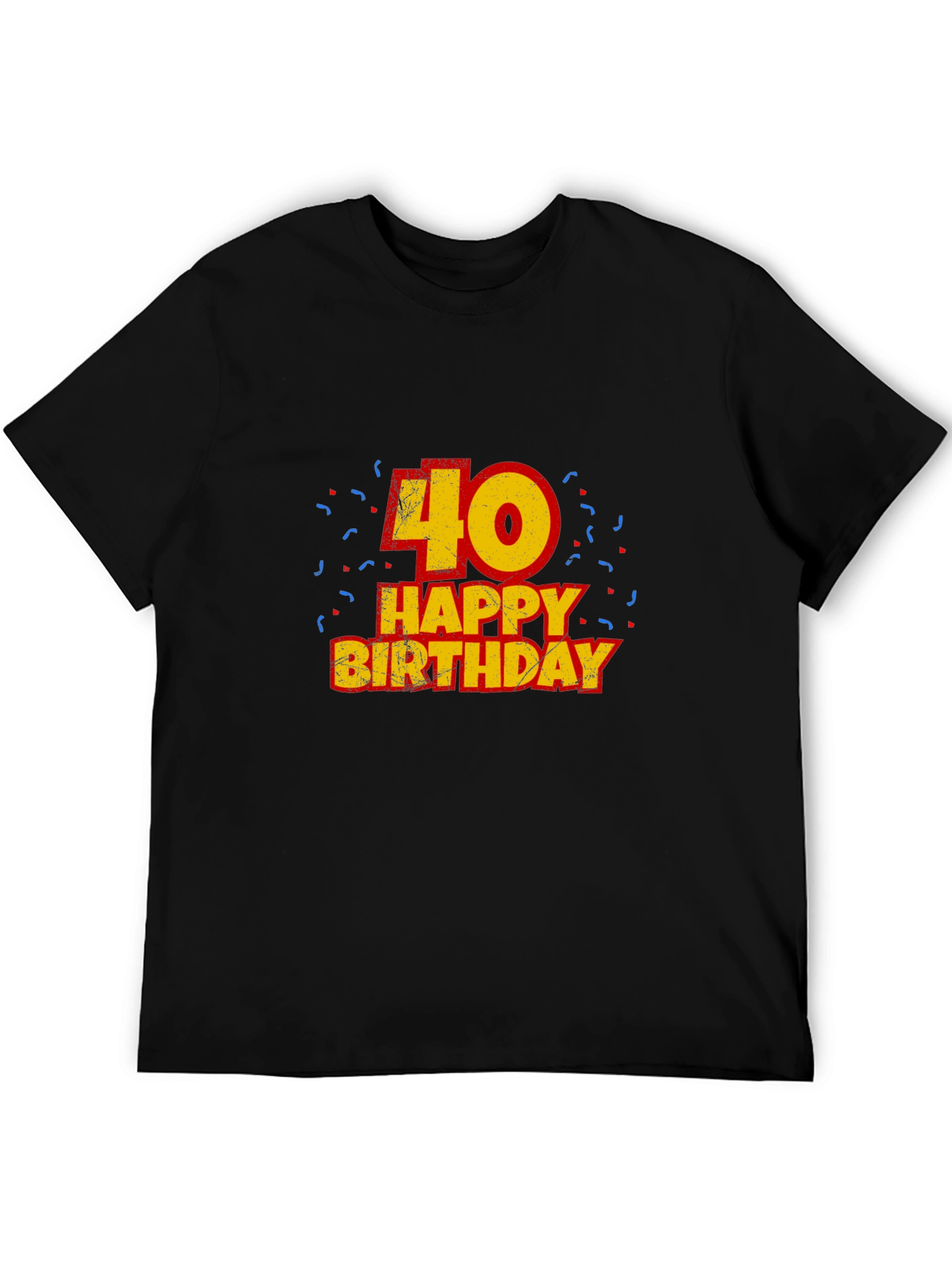 Mens 40th Birthday T-Shirt - Black
