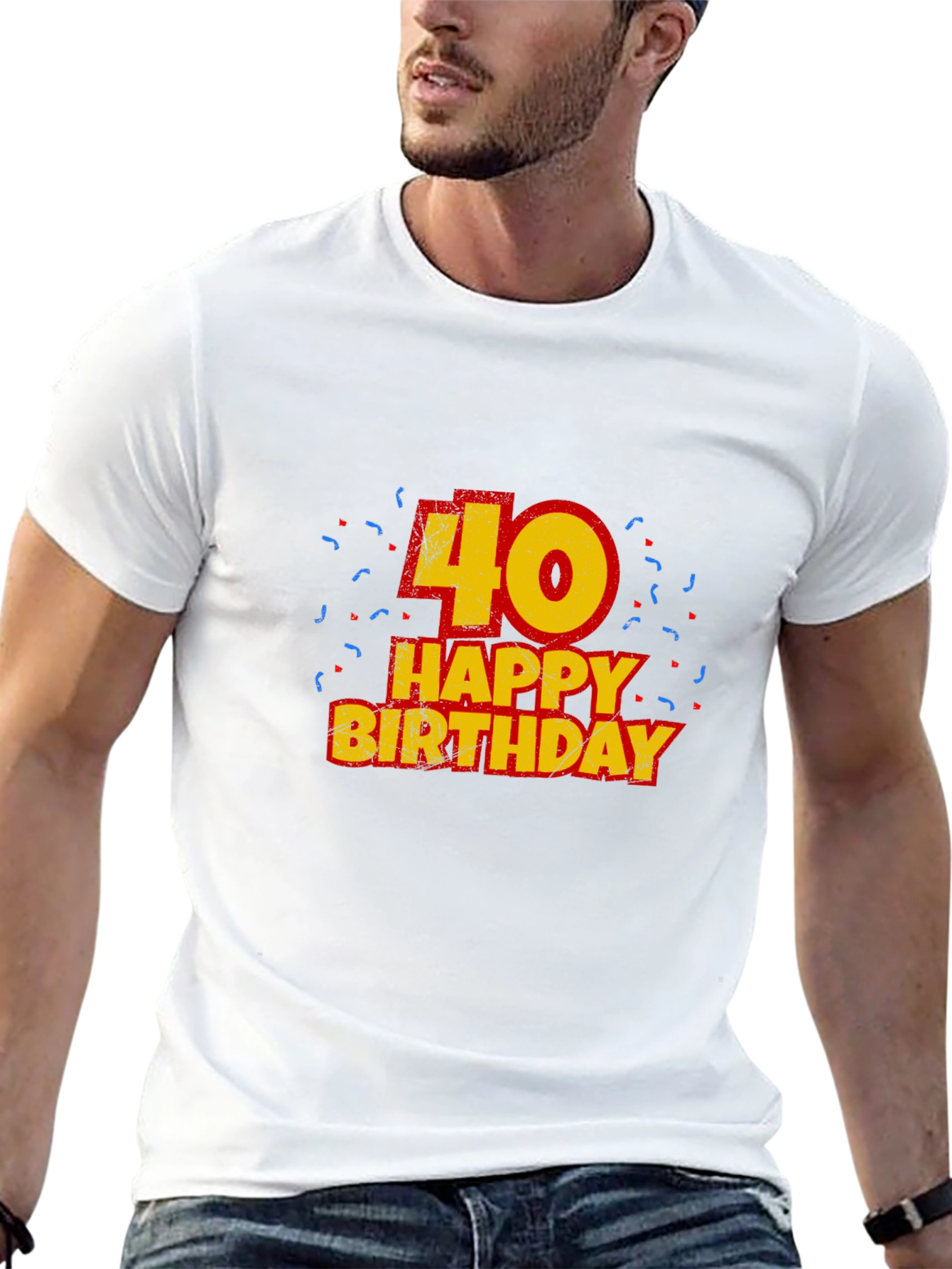 Mens 40th Birthday T-Shirt - Black
