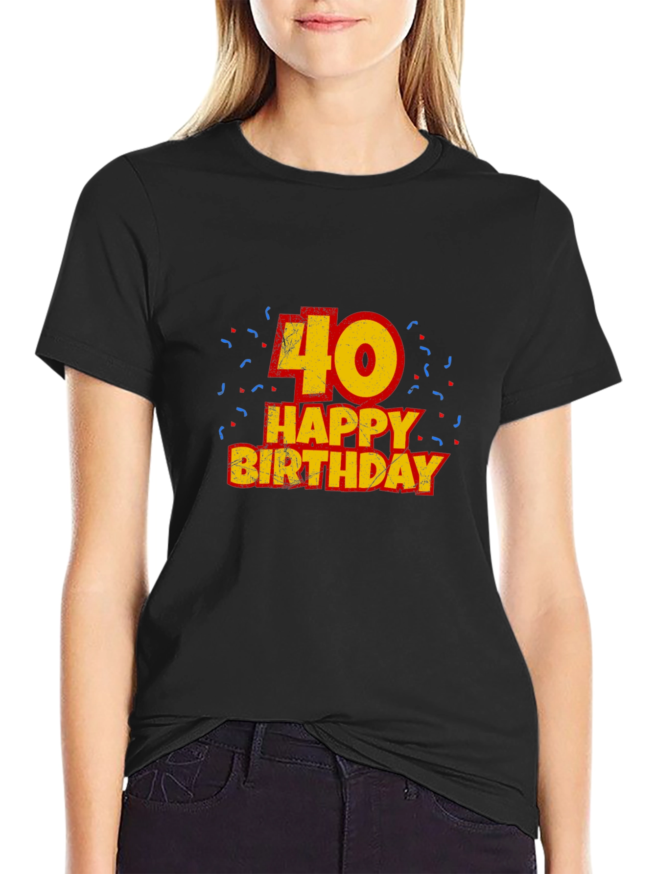 Mens 40th Birthday T-Shirt - Black