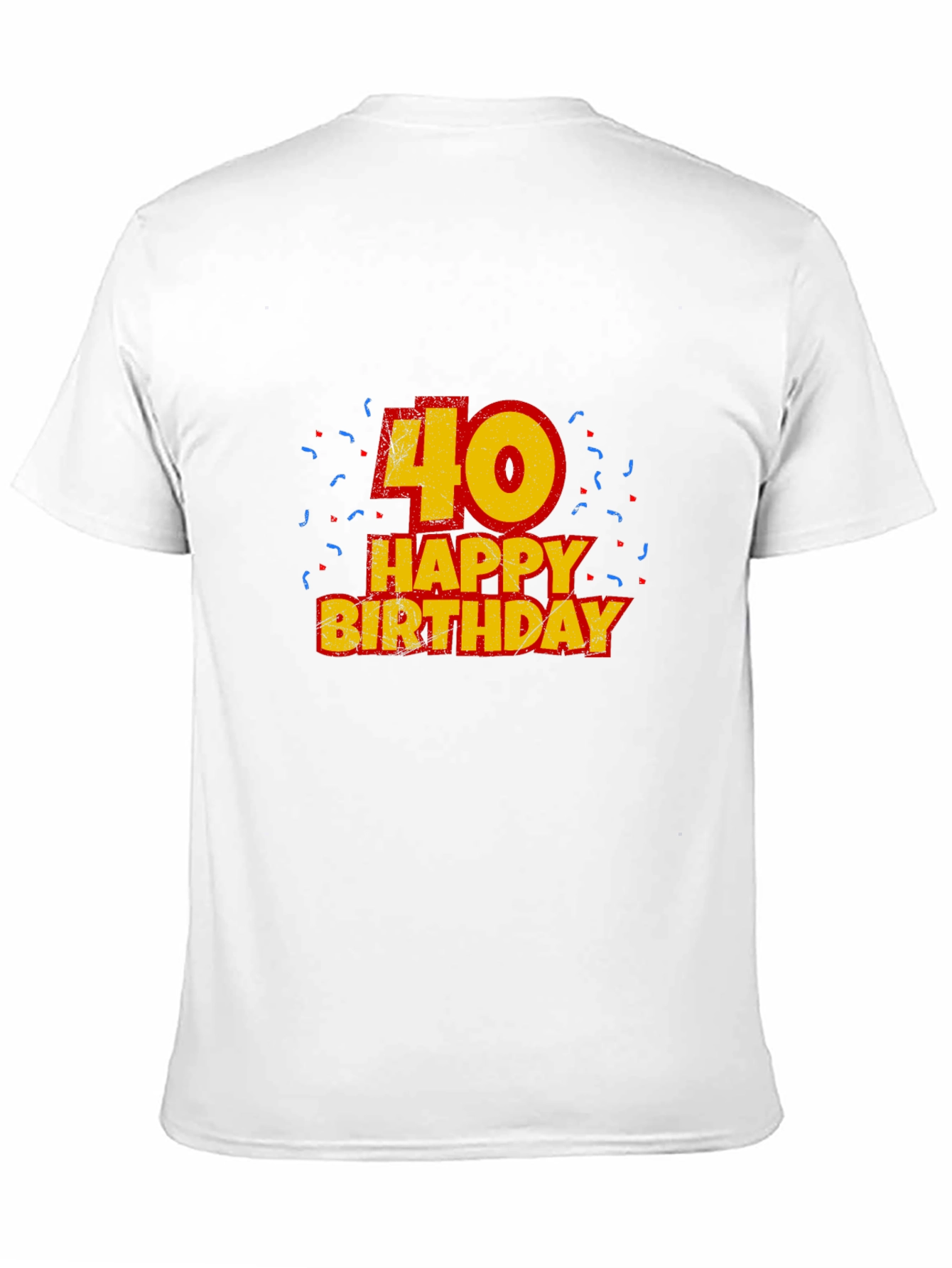 Mens 40th Birthday T-Shirt - Black