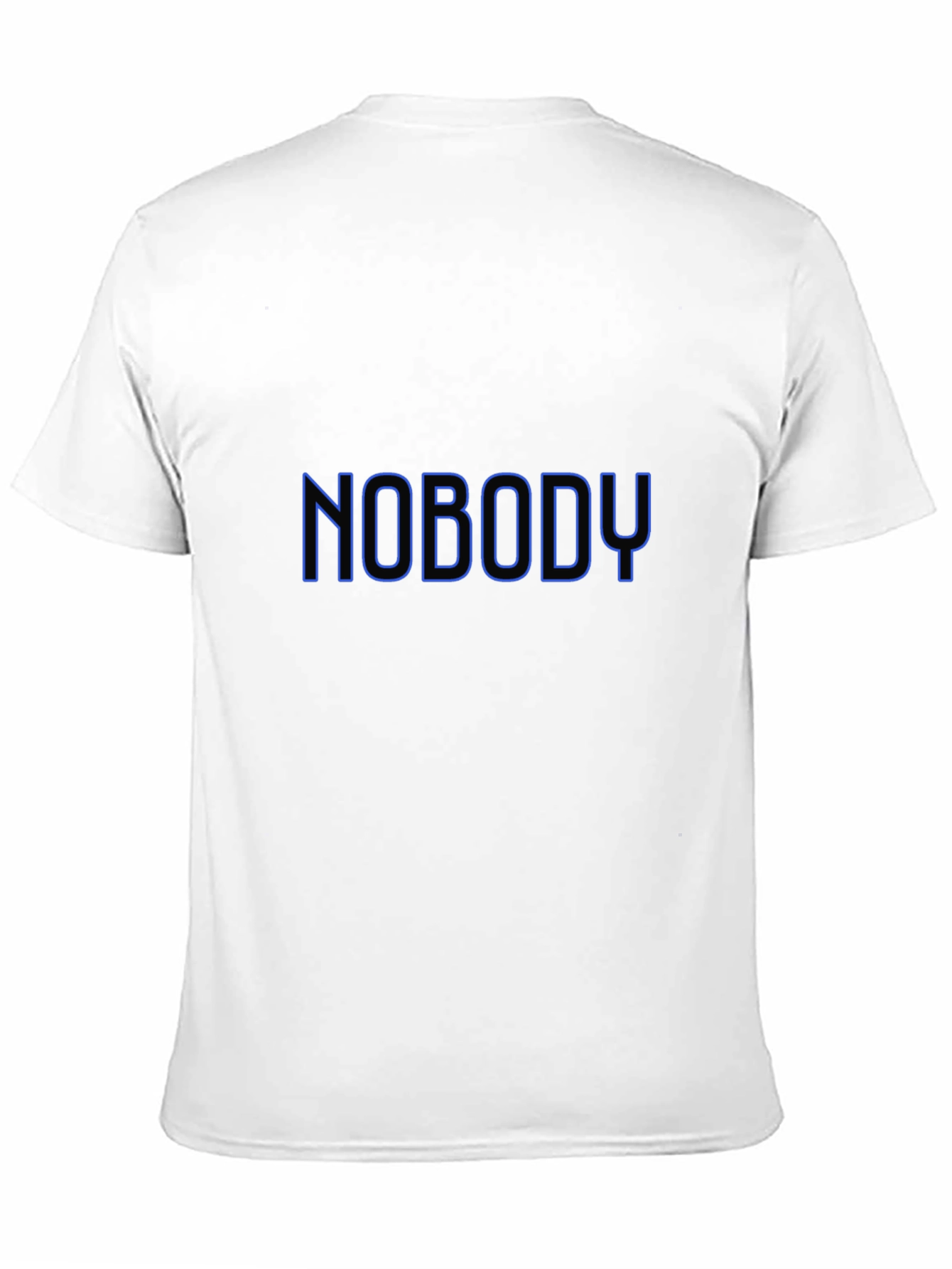 Nobody T-Shirt - Black Crew Neck Tee