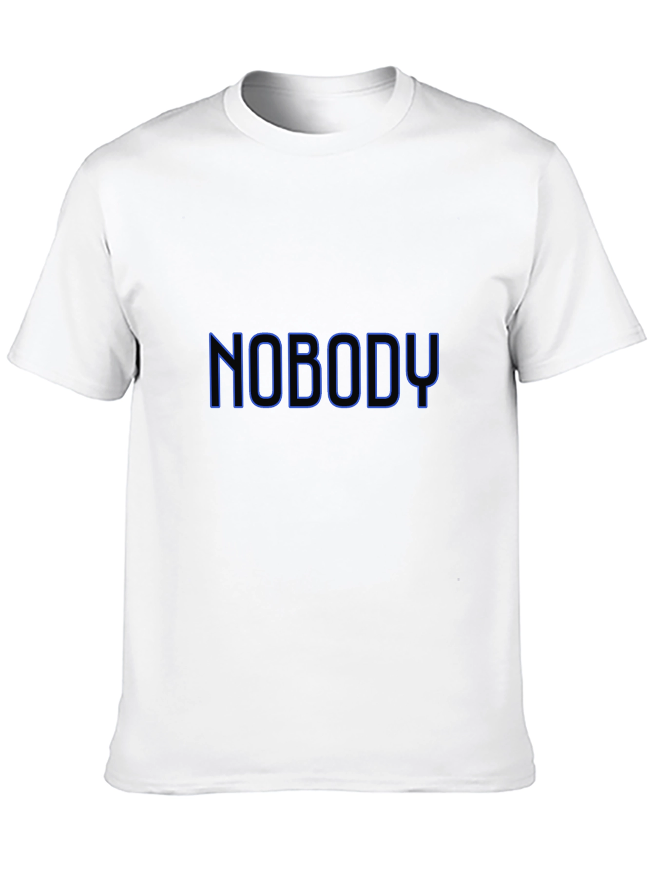 Nobody T-Shirt - Black Crew Neck Tee
