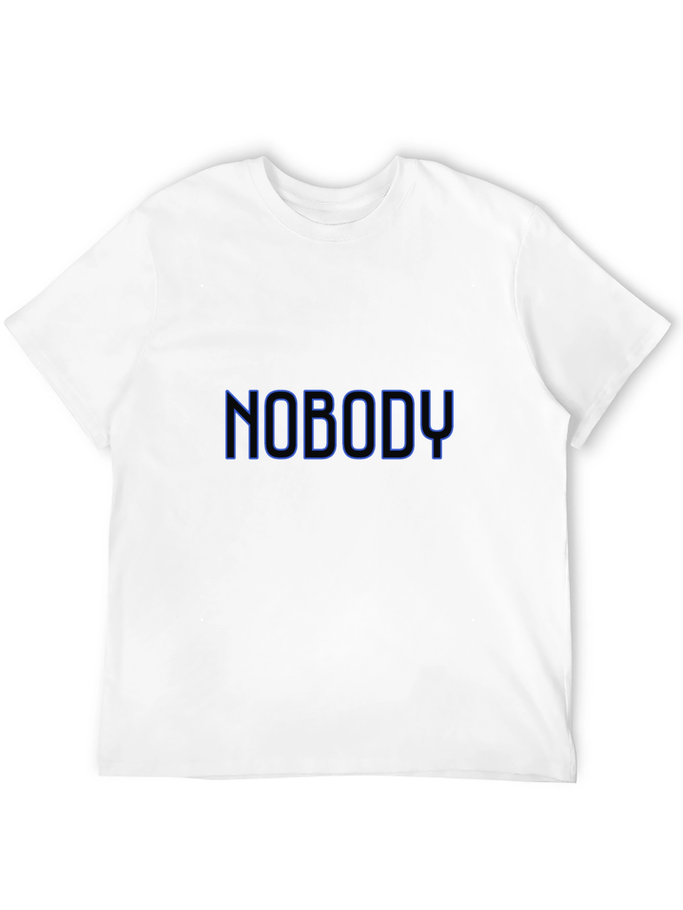 Nobody T-Shirt - Black Crew Neck Tee