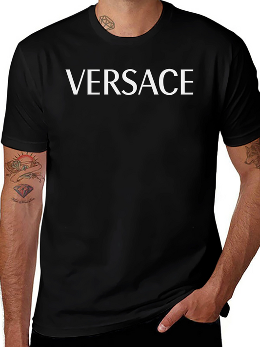 Versace Print Black T-Shirt - Stylish & Comfortable